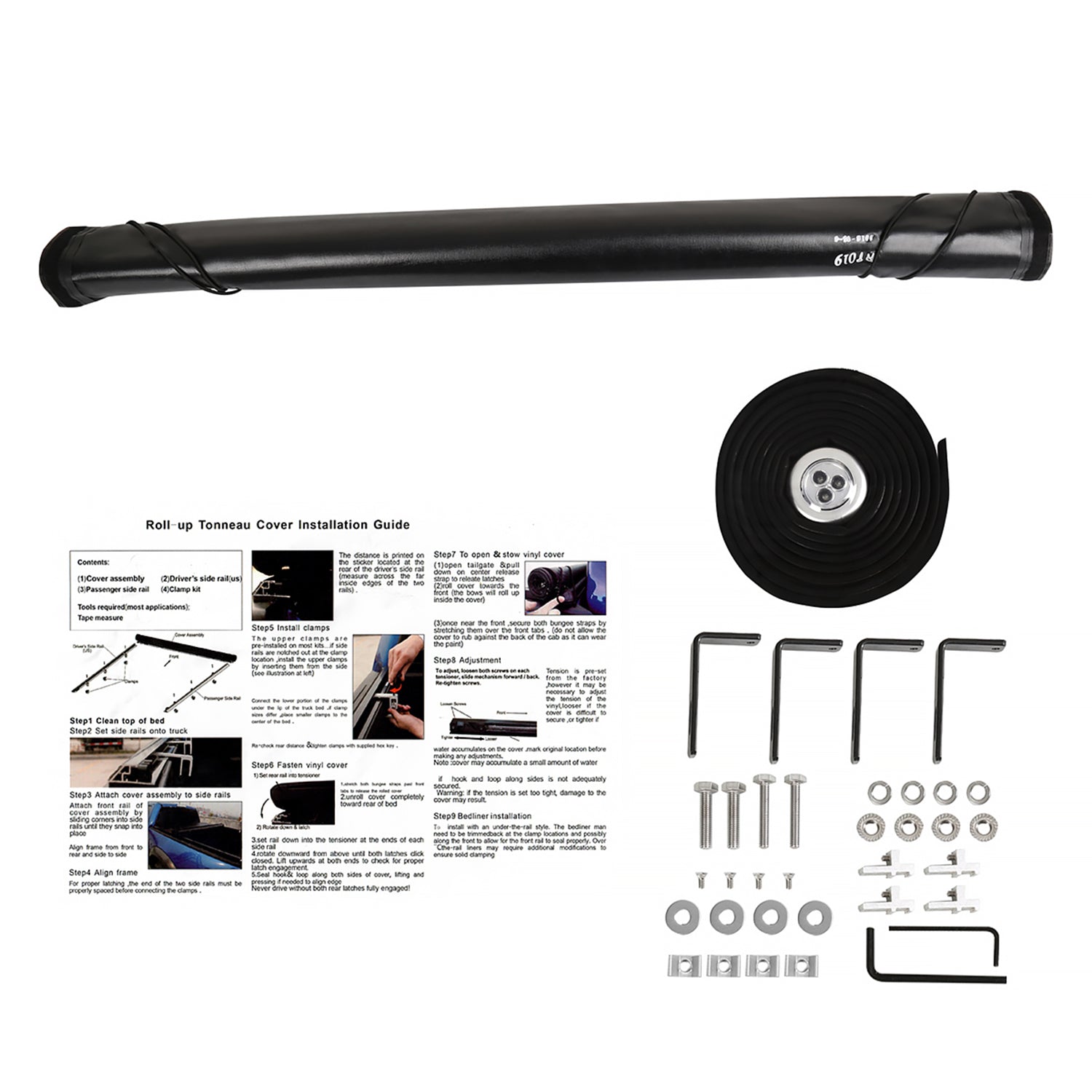 2016-2019 Toyota Tacoma 72" Bed Roll Up Vinyl Tonneau Cover