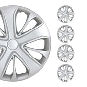Hawaii Hub Caps Wheel Cover 15" Silver Full Set 4 pcs.