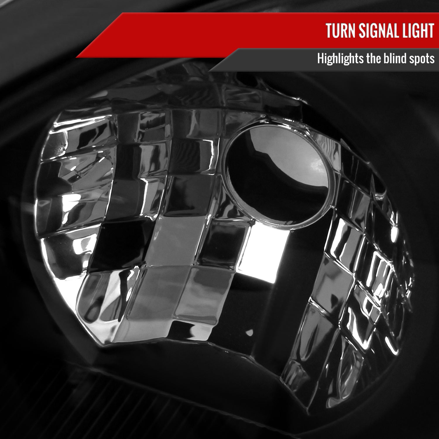 2005-2007 Ford Focus Factory Style Headlights Matte Black Housing/Clear Lens