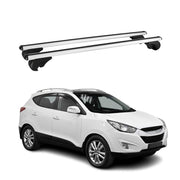 2010-2015 Hyundai Tucson Roof Rack Cross Bars Silver