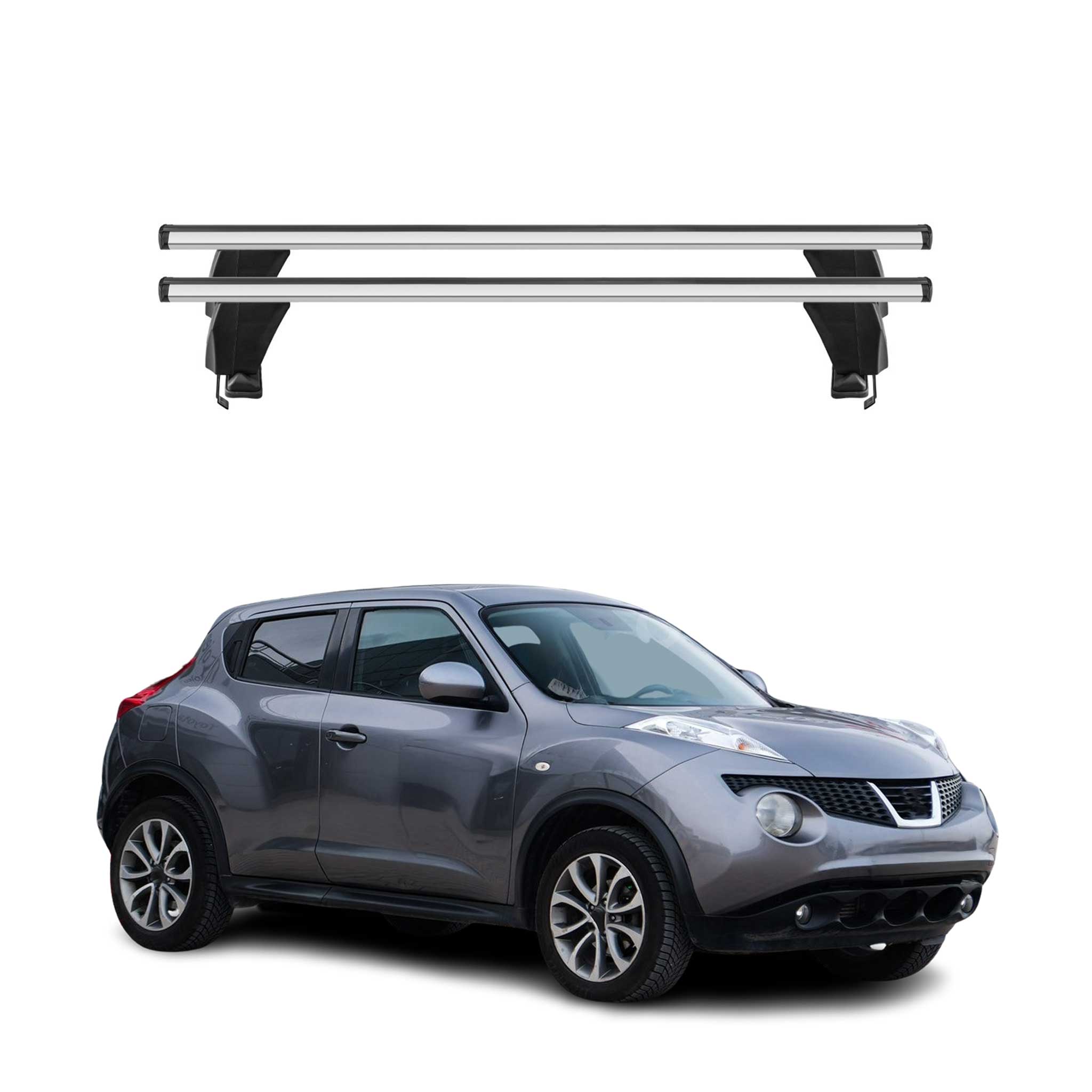 2011-2017 Nissan Juke Roof Rack Cross Bars Silver