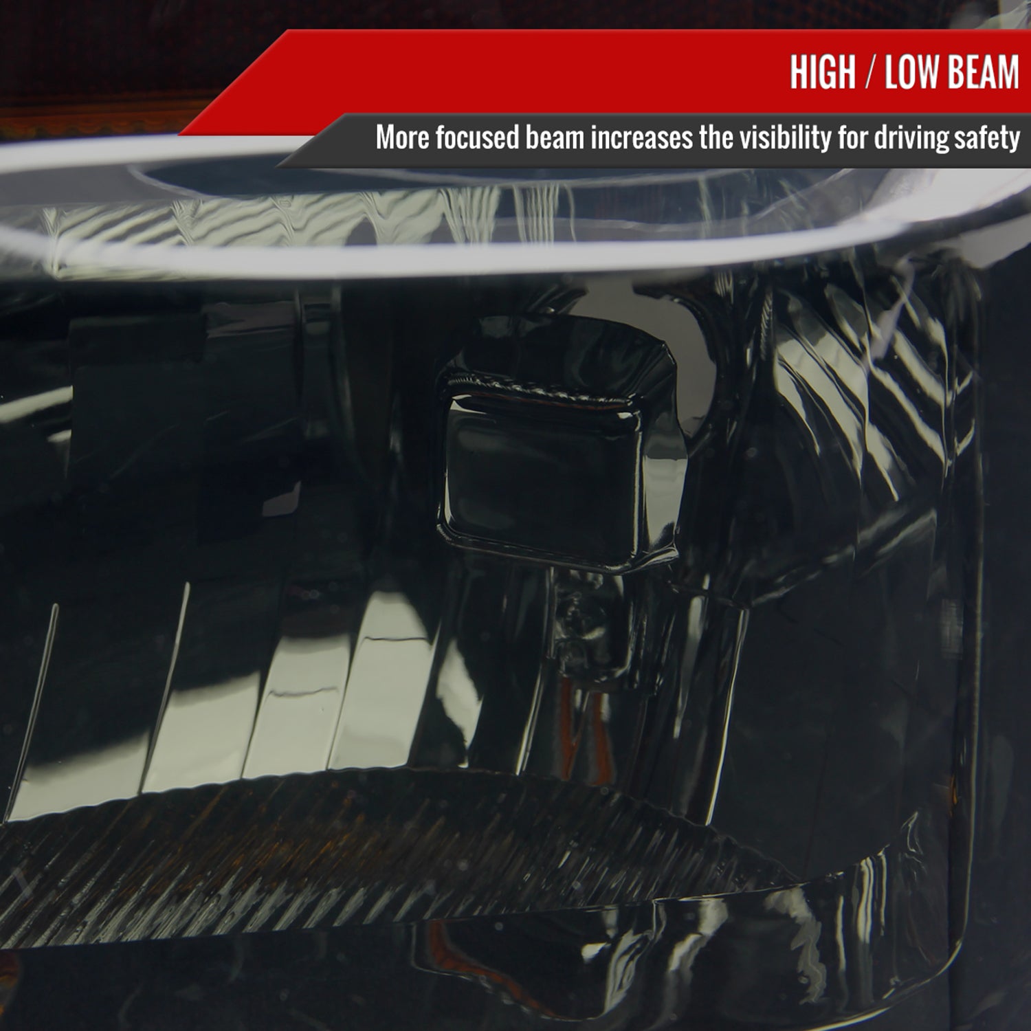 2008-2010 Ford F-250/F-350/F-450 Super Duty Factory Headlights Amber/ Chrome