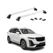 2020-2025 Cadillac XT6 Roof Rack Cross Bars Silver Carrier 2 Pcs