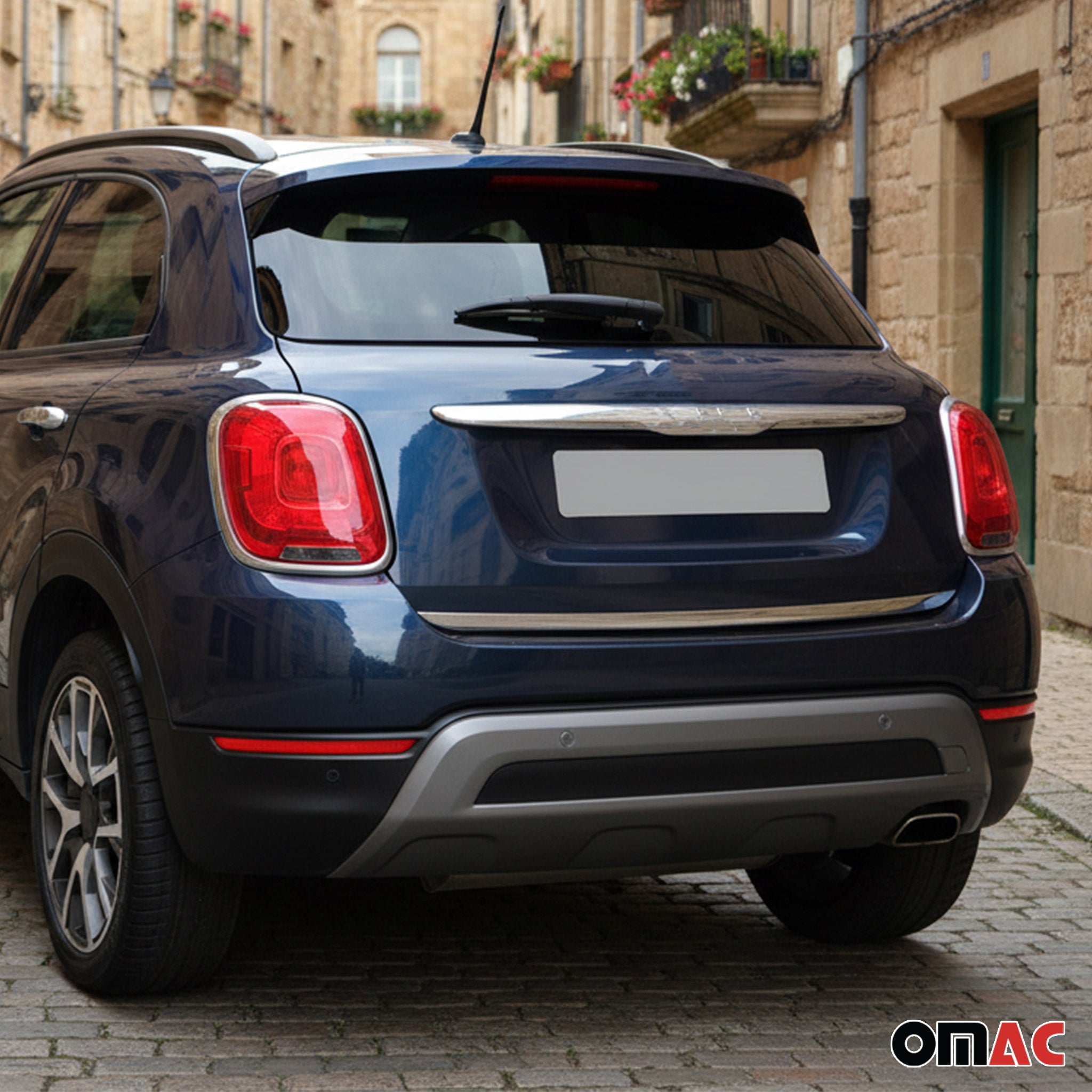 2016-2023 Fiat 500X Rear Trunk Molding Trim Stainless Steel Silver 1Pc