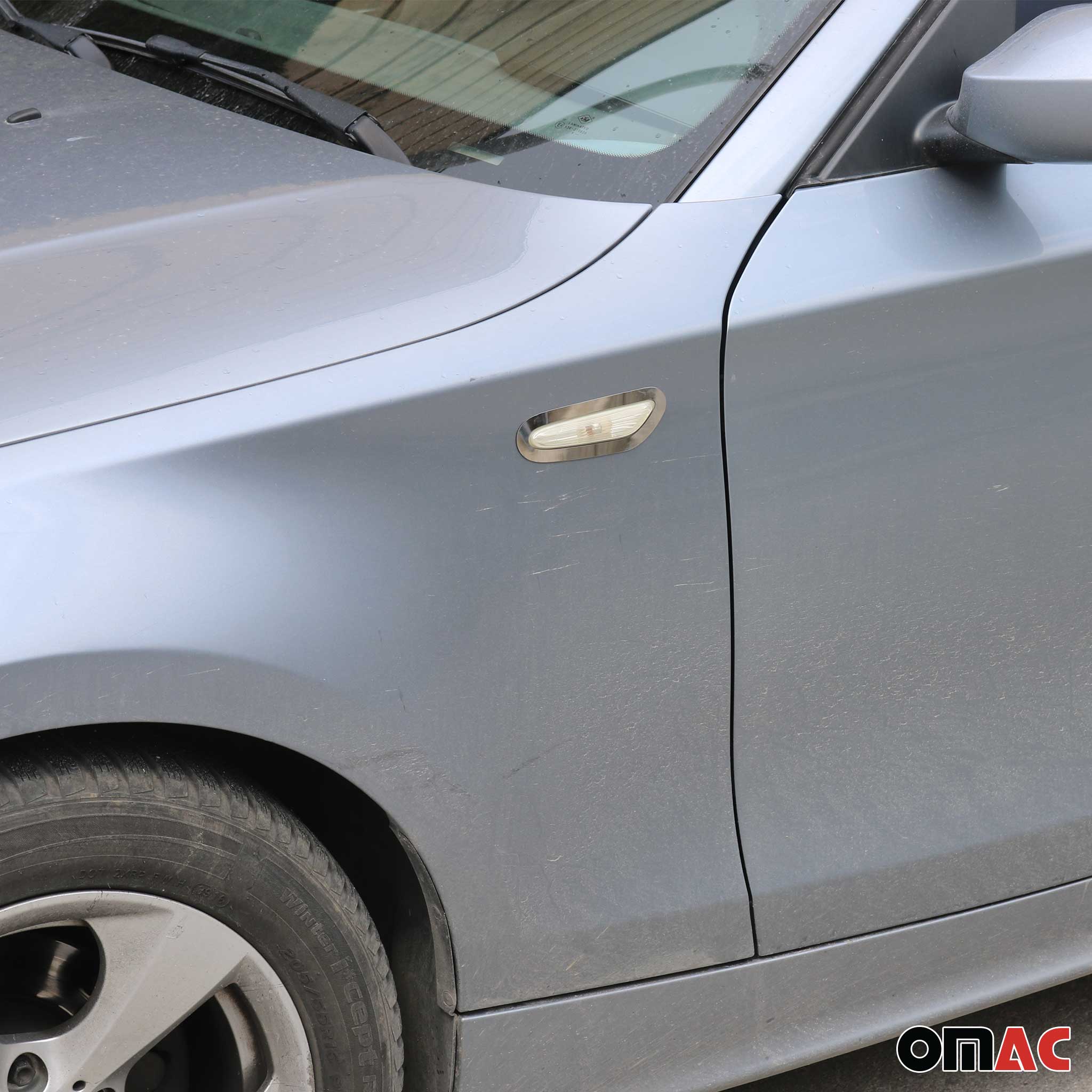 2005-2012 BMW 3 Series E90 Sedan Side Indicator Signal Trim Cover Stainless Steel 2Pcs