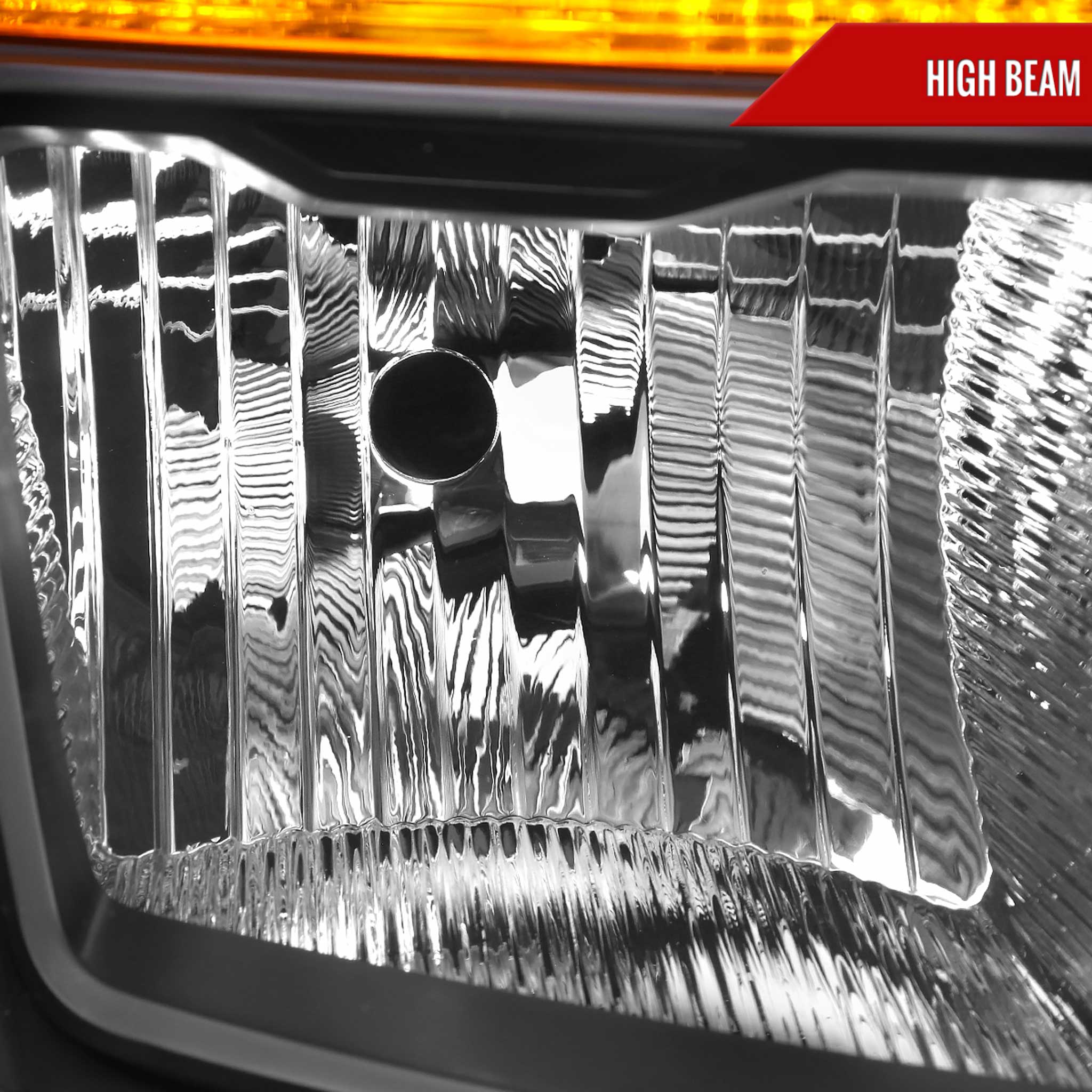 For Ford F-150 2021-2023 Factory Style Headlight Matte Black Housing Clear Lens Passenger Side Only