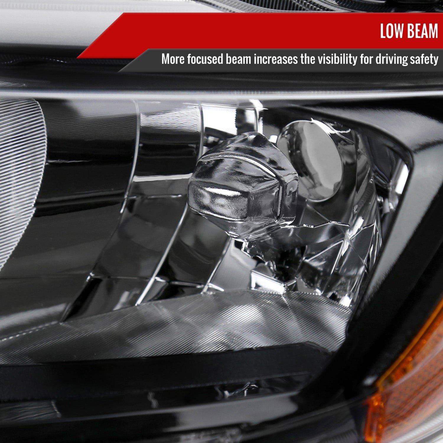 2014-2016 Nissan Rogue LED Strip Factory Driver/Left Side Headlight Matt Black