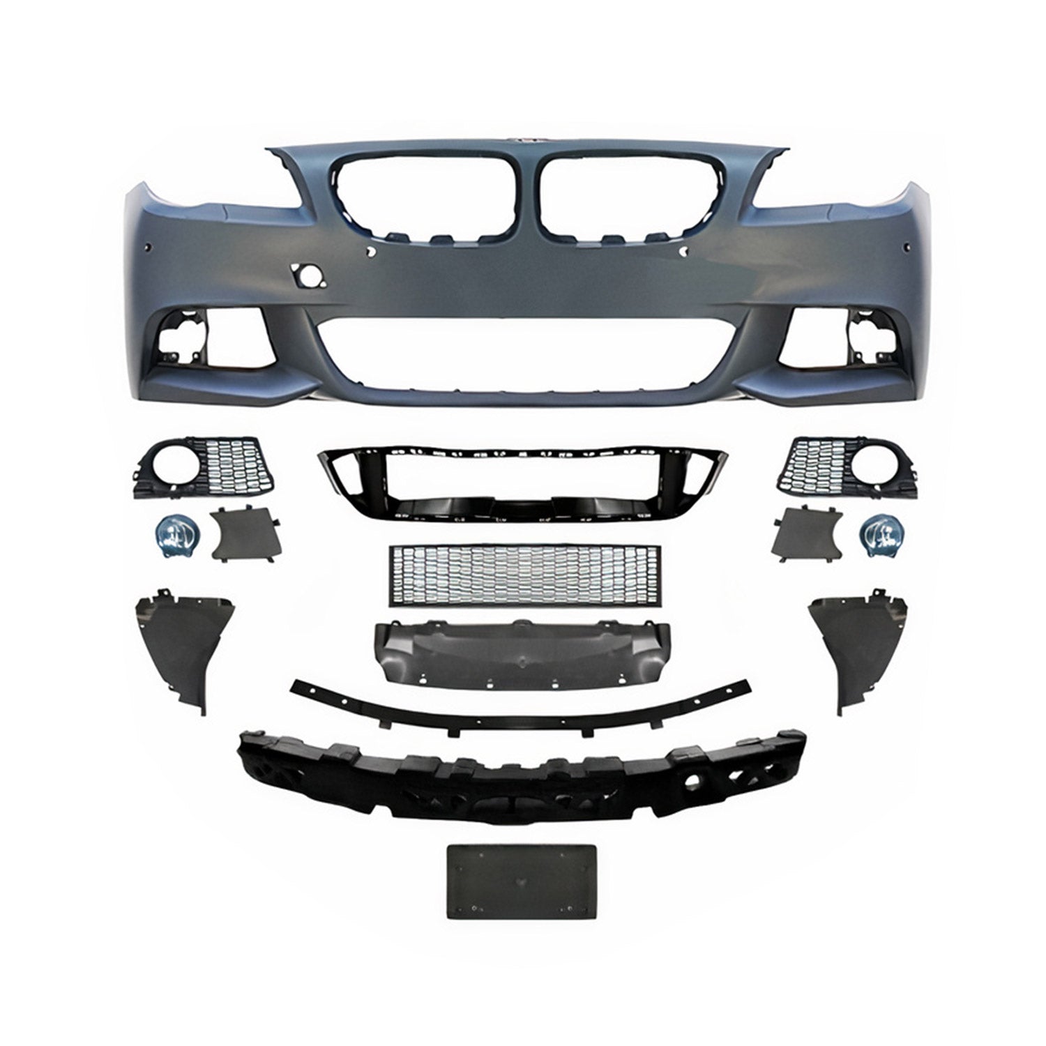2010-2016 BMW 5 Series F10 Sedan Front Bumper Assy All mesh