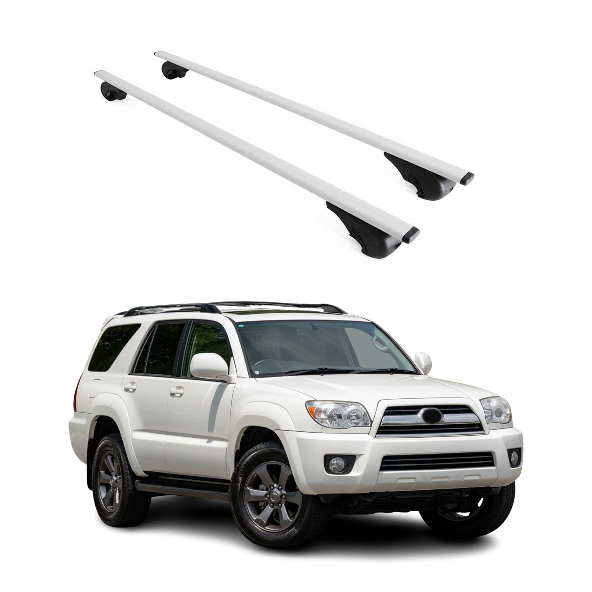 2006-2009 Toyota 4Runner Roof Rack Cross Bars Silver