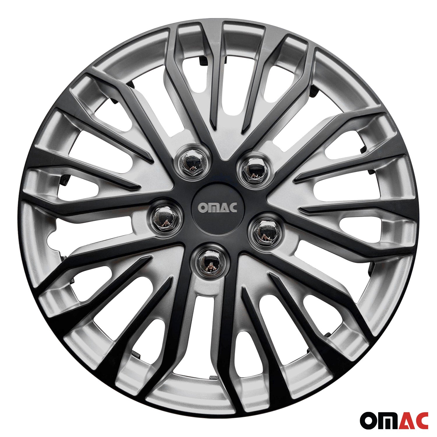 16" Wheel Covers for Ford Transit 150 250 350 2015-2025 Silver Matt Black 4x