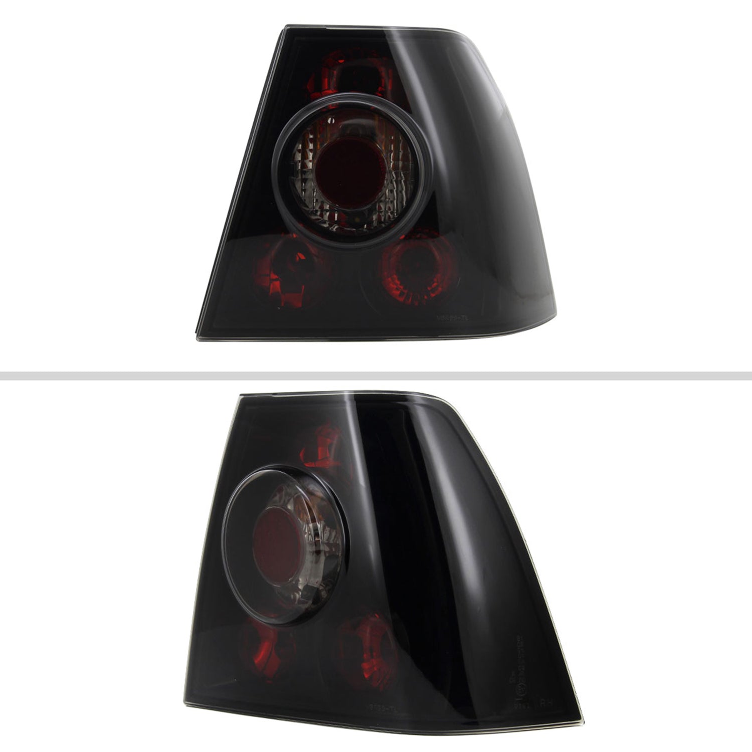 1999-2005 VW Jetta/Bora Mk4 Sedan Tail Lights Glossy Black/Smoke Lens