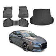 2020-2025 Nissan Sentra Floor Mats & Cargo Liner Full Set Black