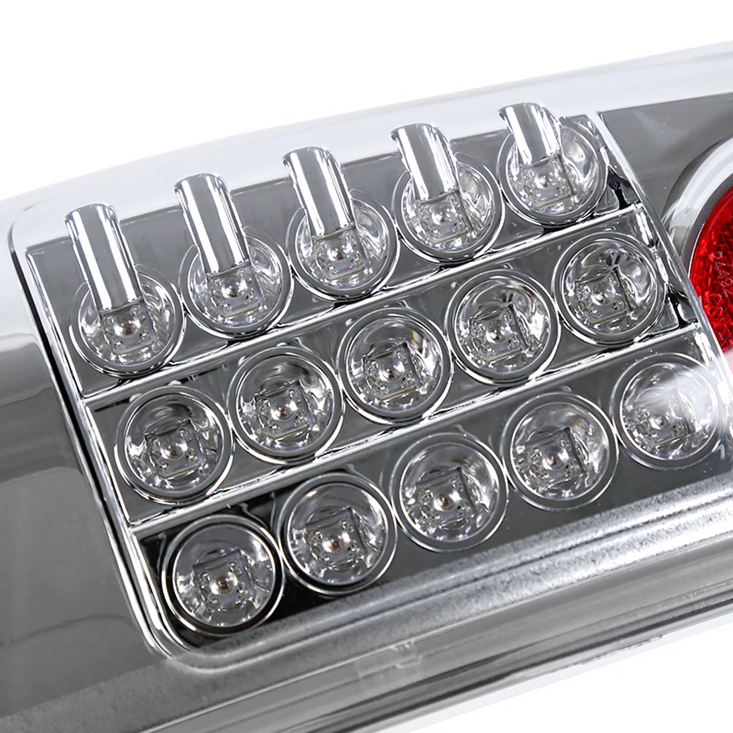 2008-2016 Ford F-250/F-350/F-450/F-550 Super Duty LED Tail Lights Chrome/Clear