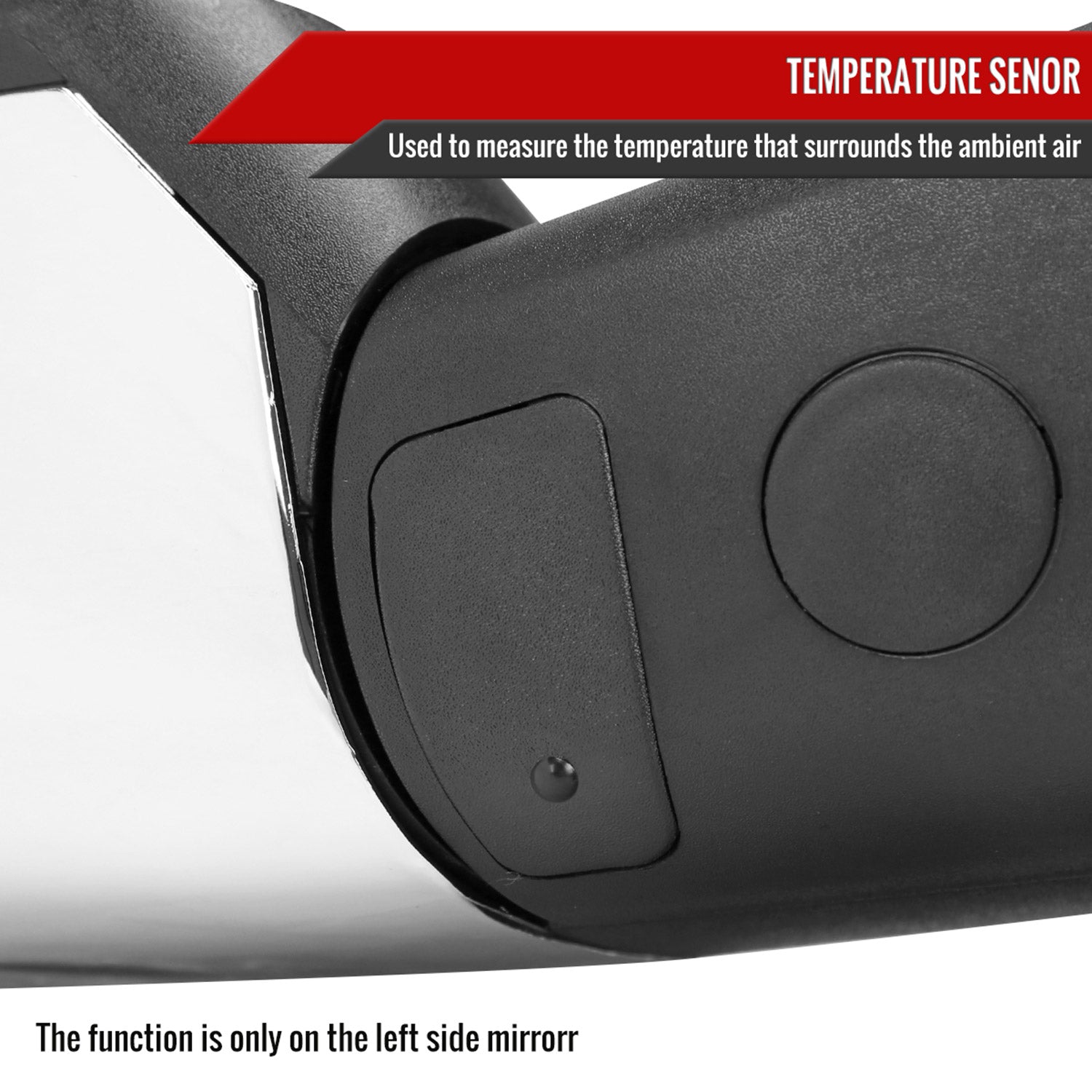 2013-2019 Dodge RAM Chrome Heated Side Mirror Turn Signal &Puddle Light Driver