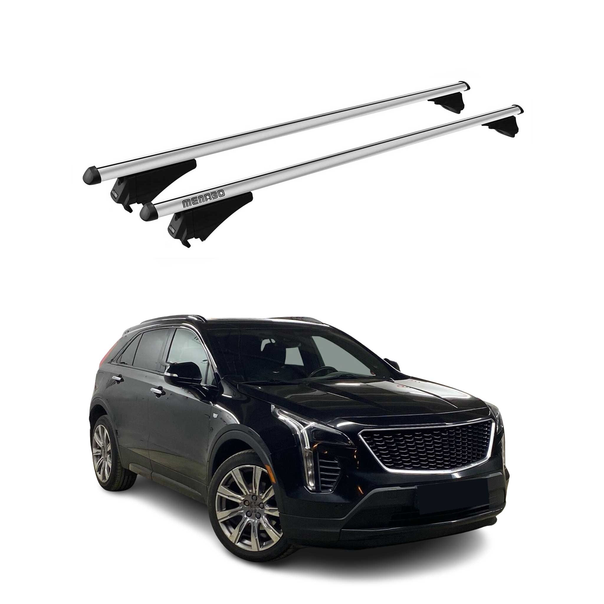 2019-2025 Cadillac XT4 Roof Rack Cross Bars Silver