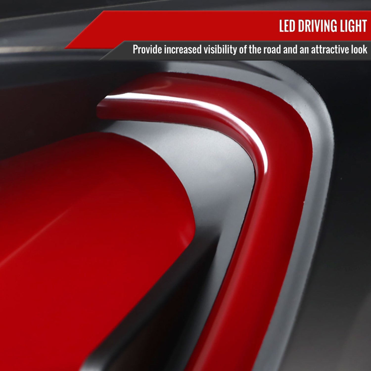 2010-2016 Hyundai Genesis Coupe Red Bar LED Tail Lights Satin Black/Clear