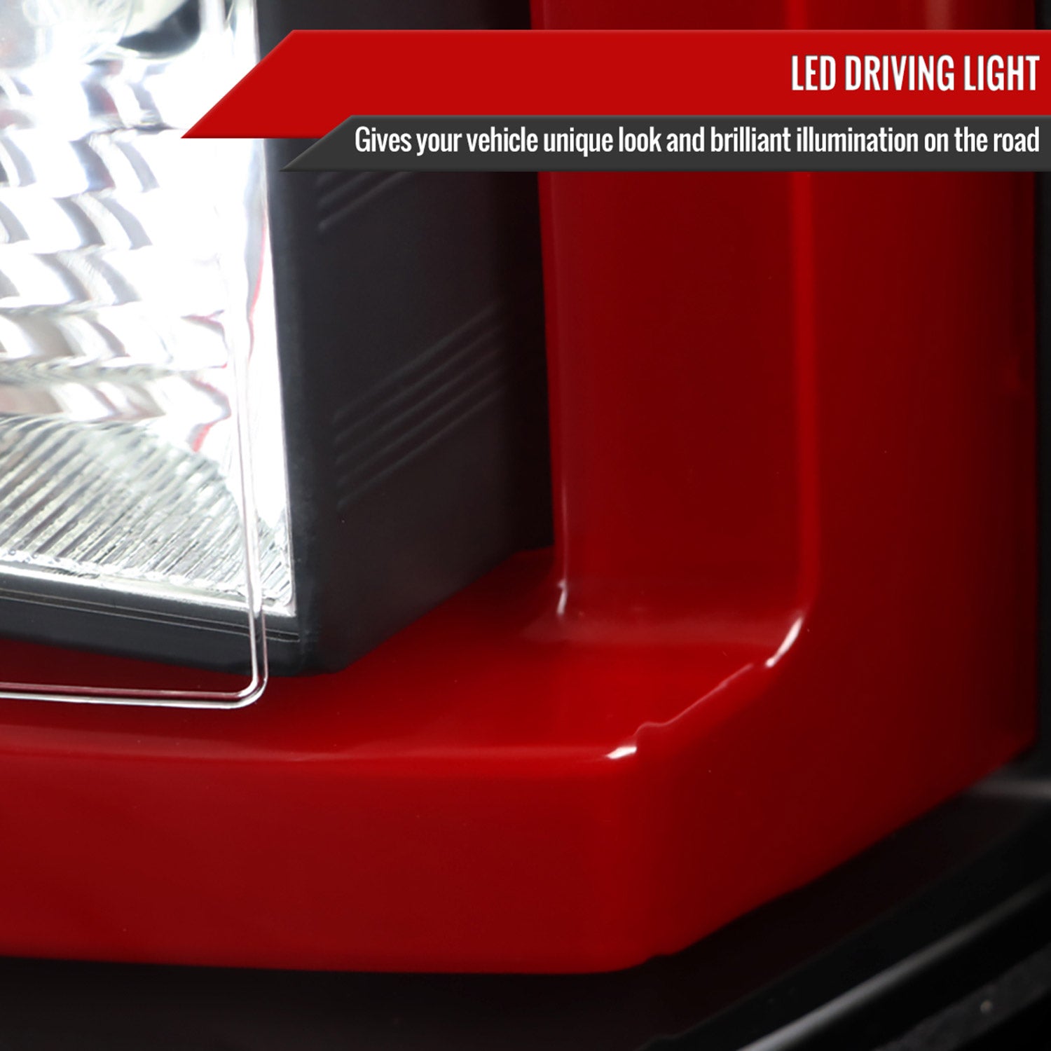 2015-2020 Chevy Tahoe/Suburban LS LT LTZ Premier Red Bar LED Tail Lights Black