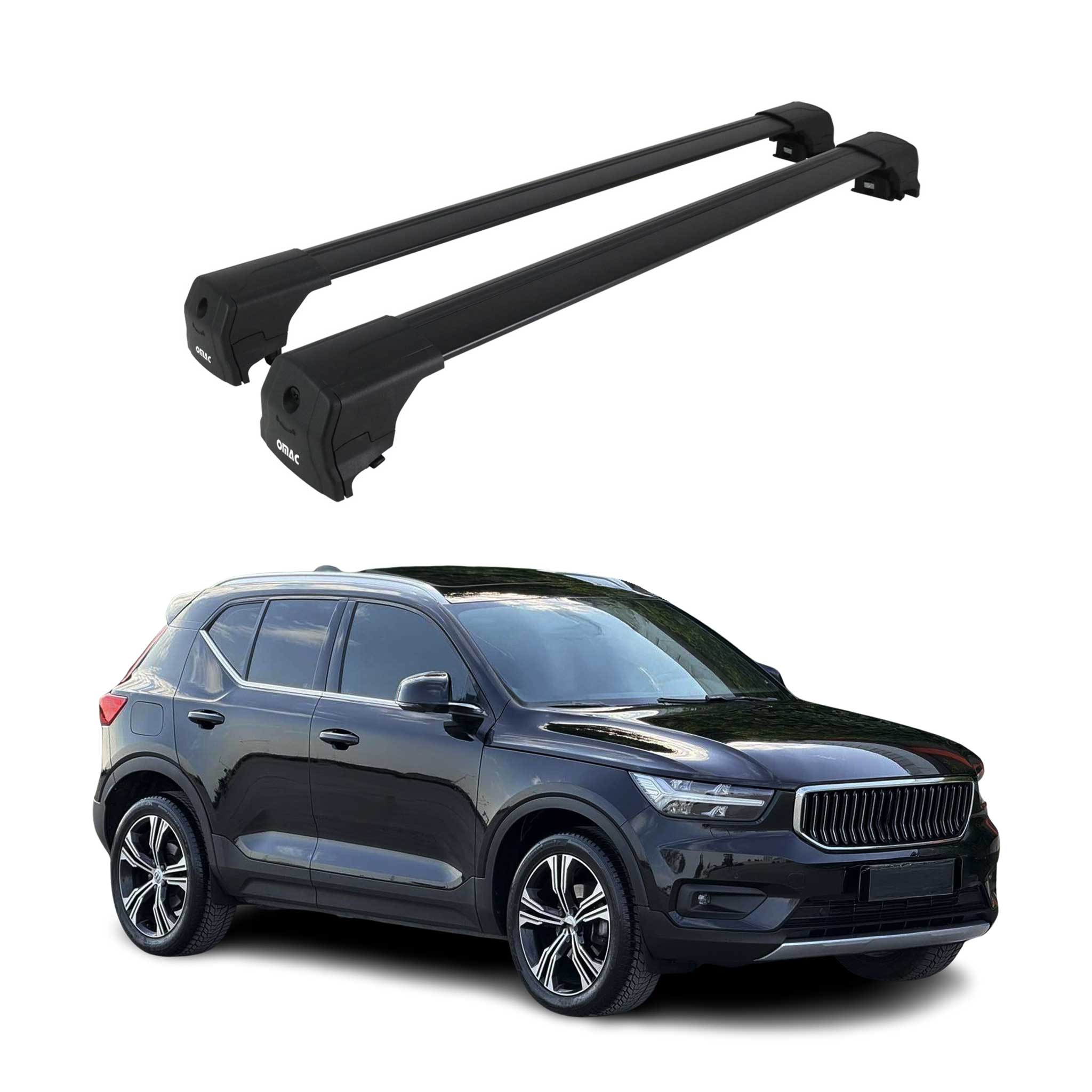 2019-2026 Volvo XC40 Roof Rack Cross Bars Black