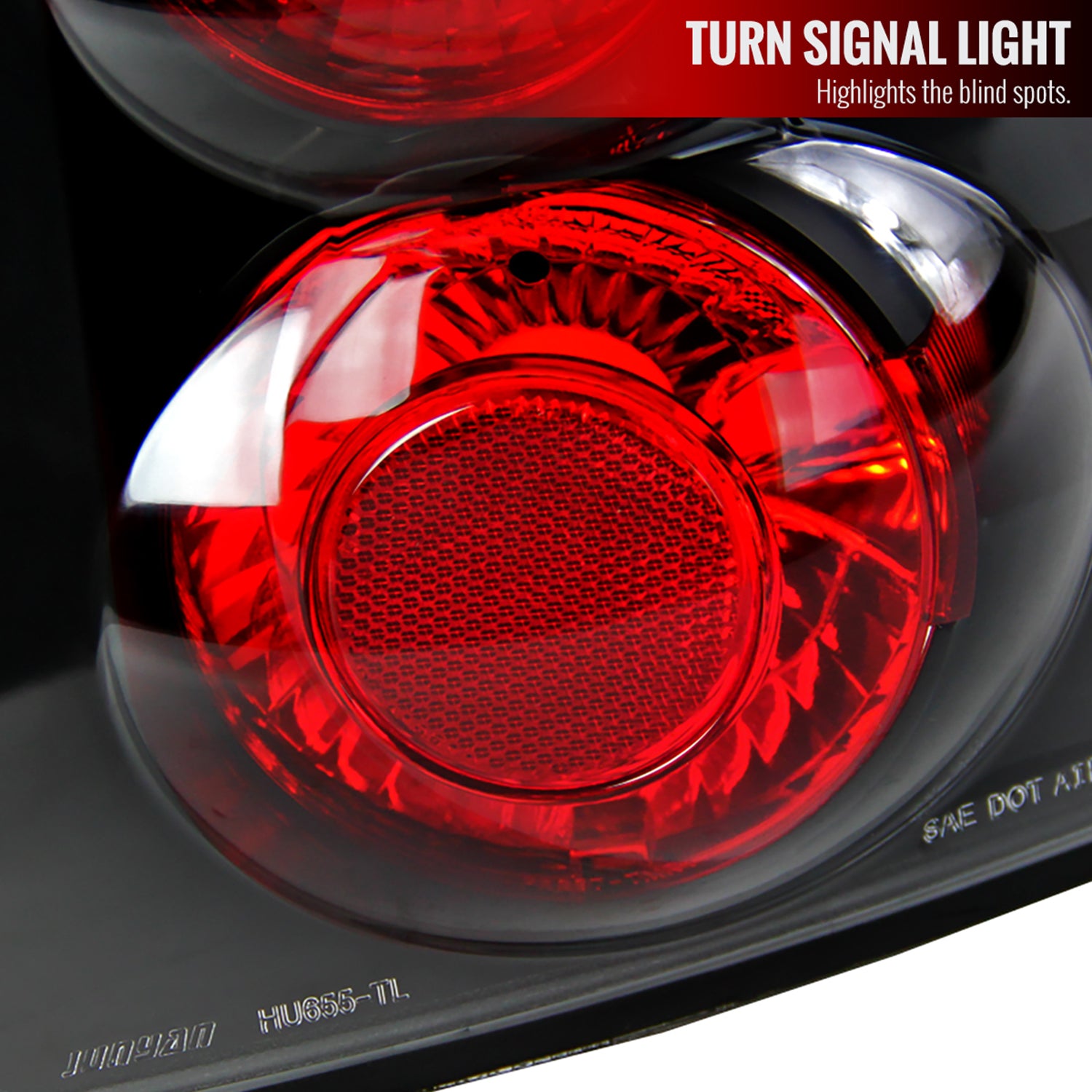 2004-2007 Chevrolet Malibu Tail Lights Matte Black Housing/Clear Lens