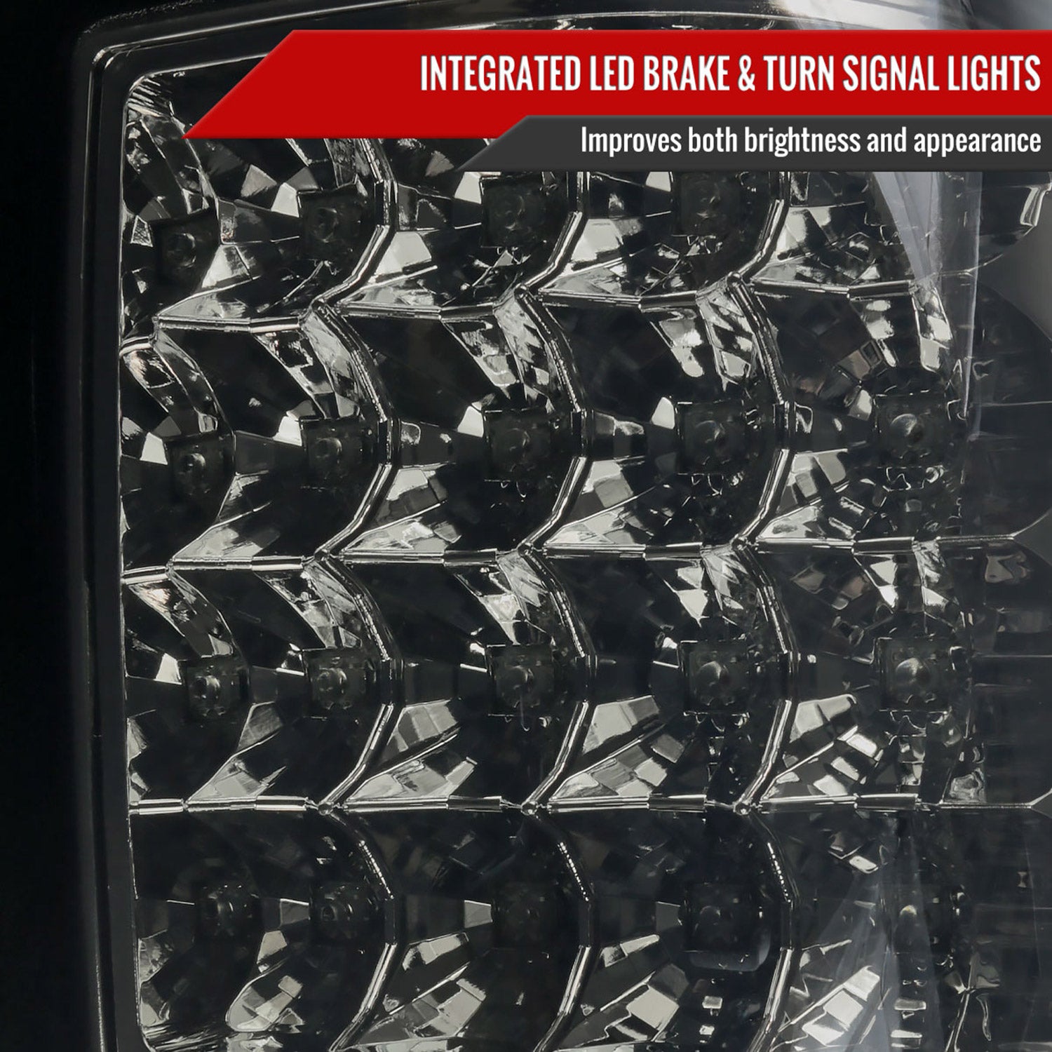 2006-2011 Ford Ranger LED Tail Lights Chrome Housing/Smoke Lens