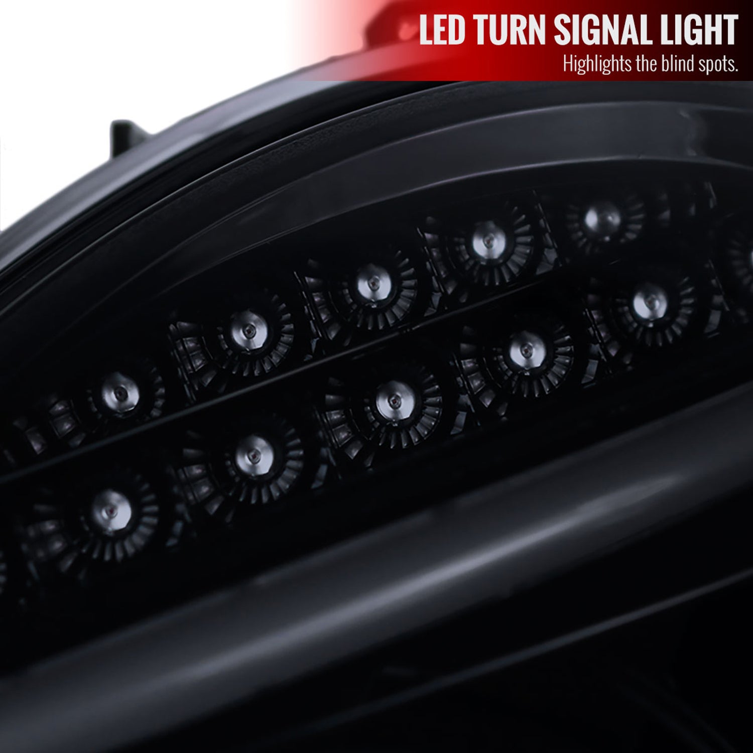 2001-2007 Mercedes W203 C Class Sedan LED Bar Headlights LED Signal Black