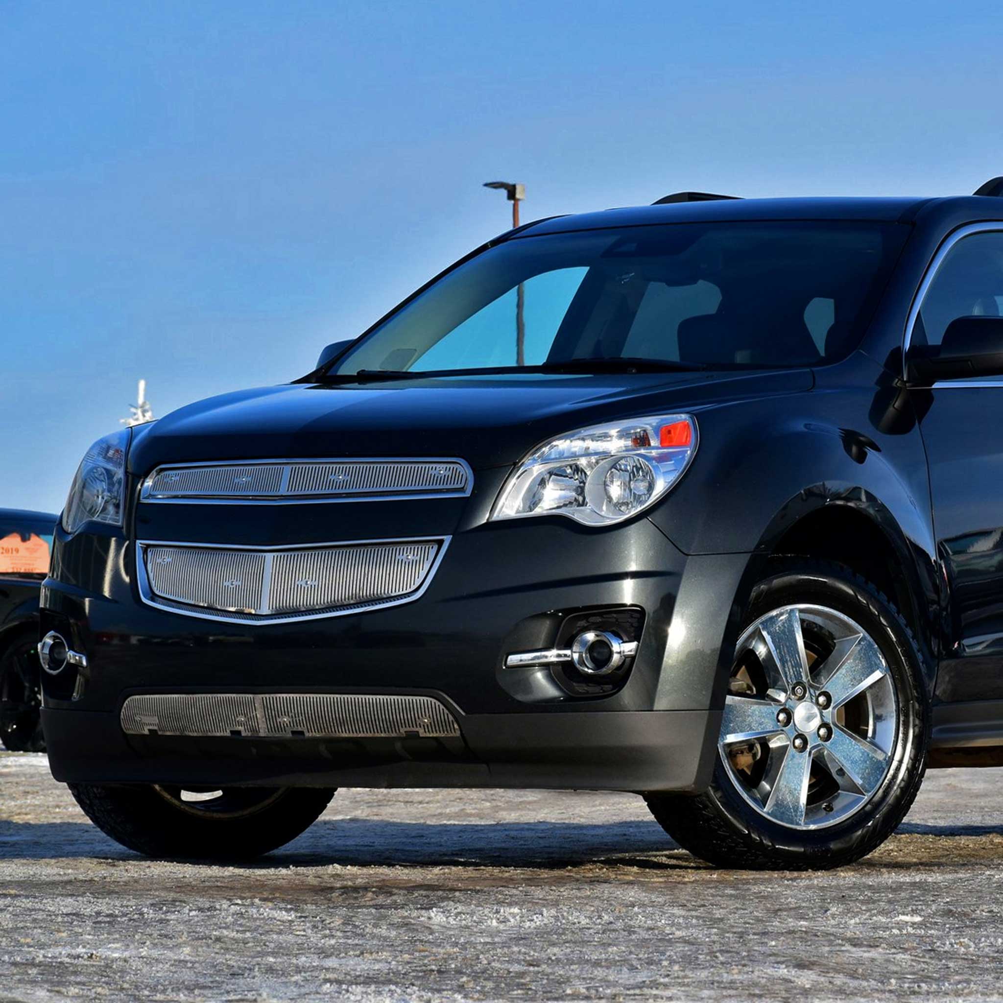 For Chevrolet Equinox 2010-2015 Factory Style Headlights Chrome Housing Clear Lens