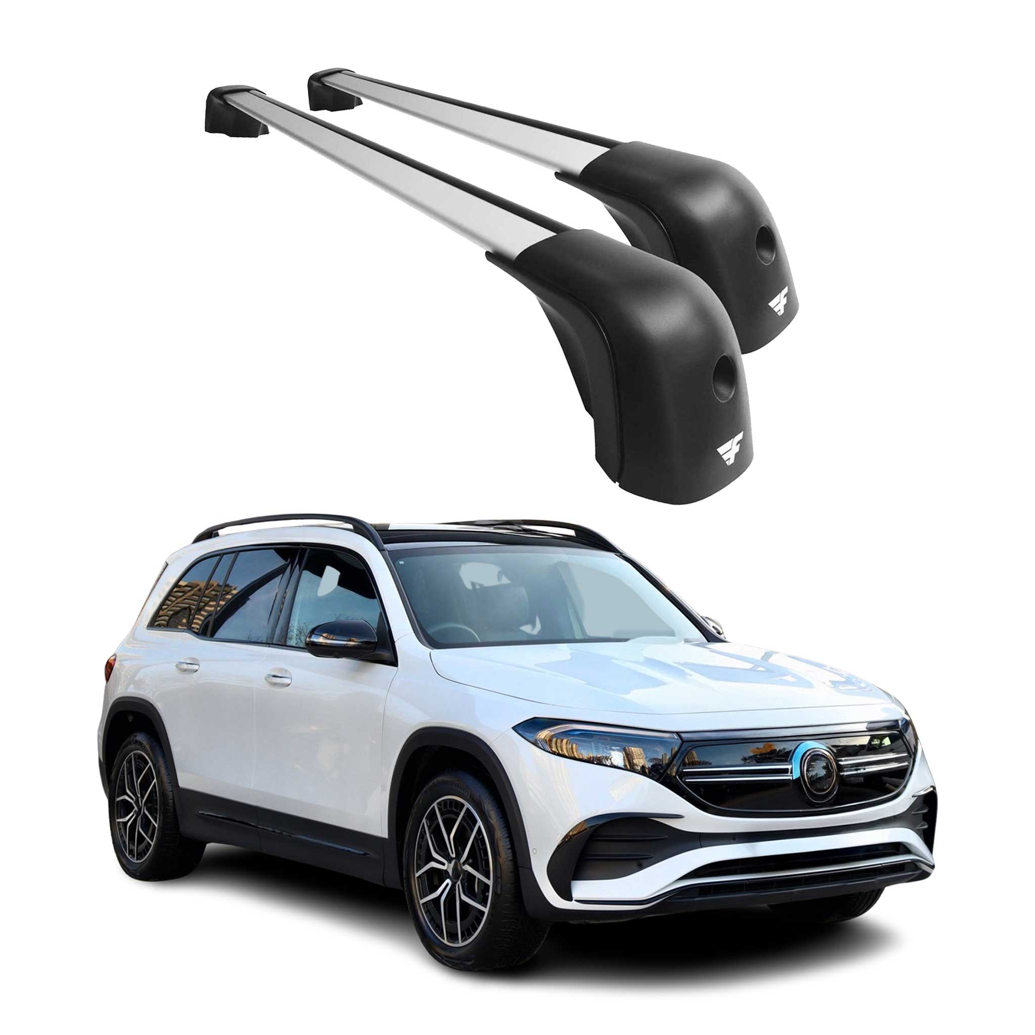 2022-2025 Mercedes EQB Roof Racks Cross Bars Silver