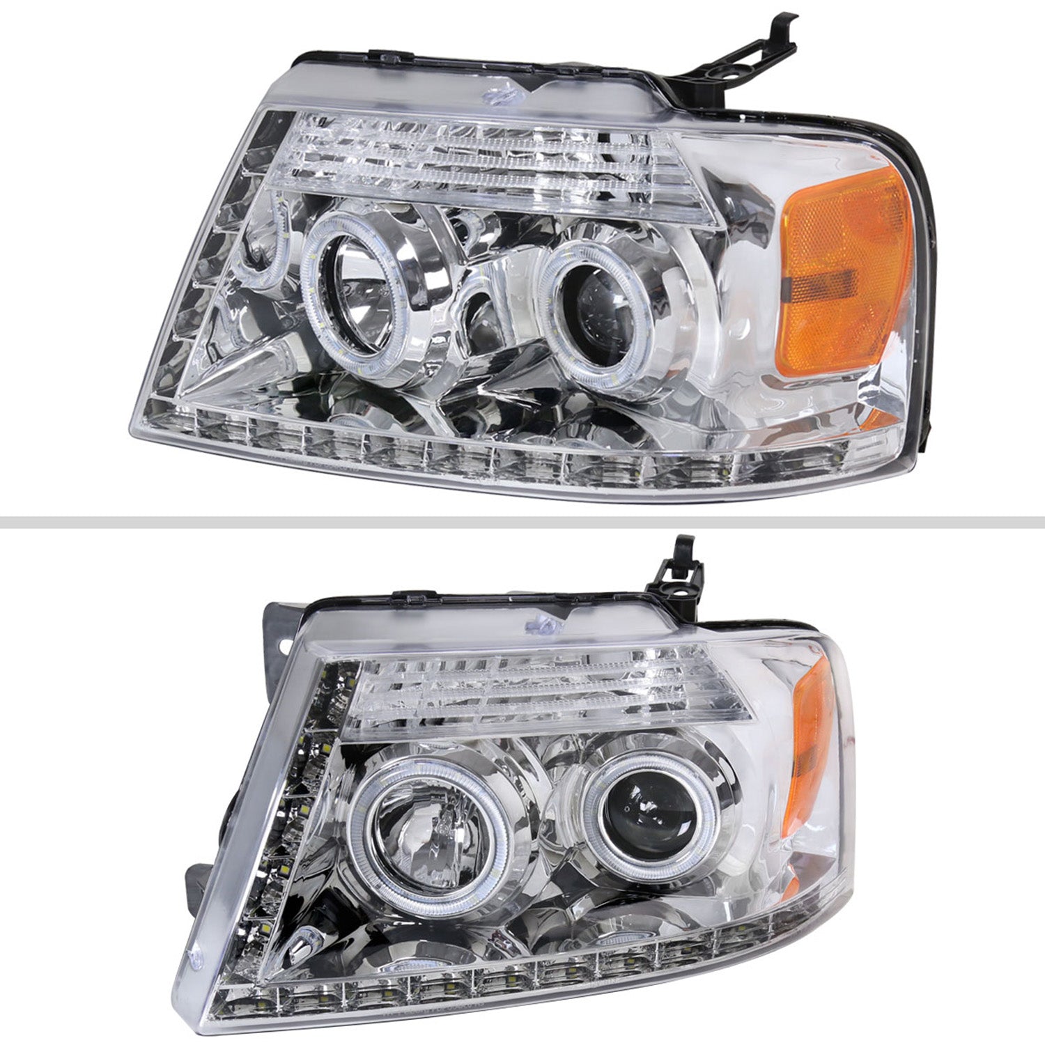 2004-2008 Ford F-150/ 2006-2008 Lincoln Mark LT Dual Halo Headlights LED Light