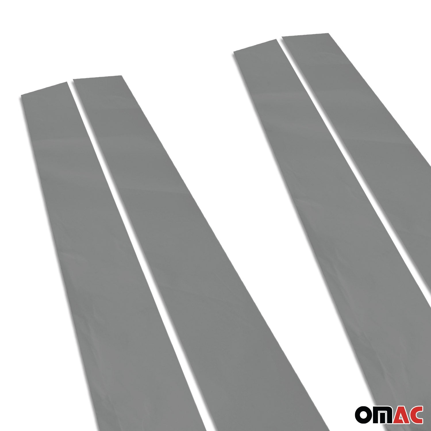 2008-2015 Land Rover LR2 Window B Pillar Posts Door Trim Cover Stainless Steel Dark 6x