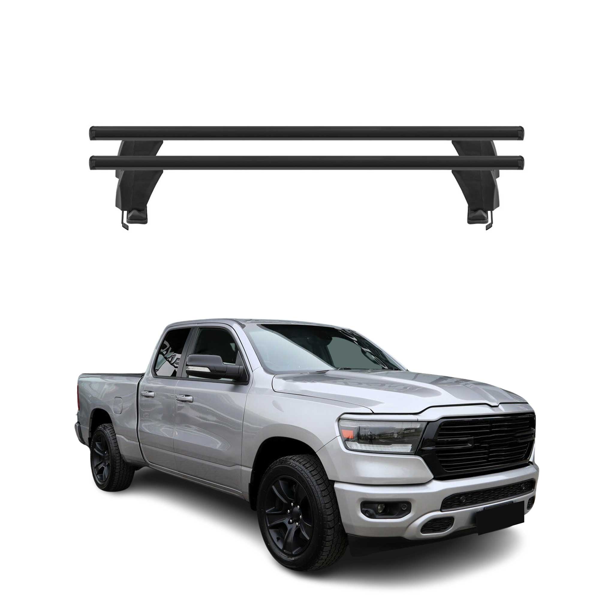2019-2023 RAM 1500 Roof Rack Cross Bars Black