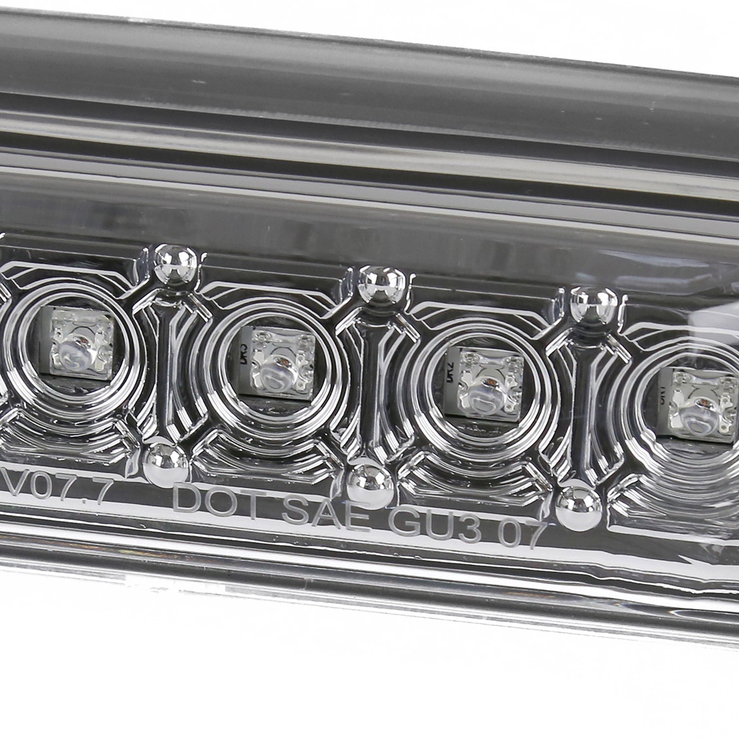 2007-2012 Chevy Silverado/ GMC Sierra LED 3rd Brake Light Chrome/Clear Lens
