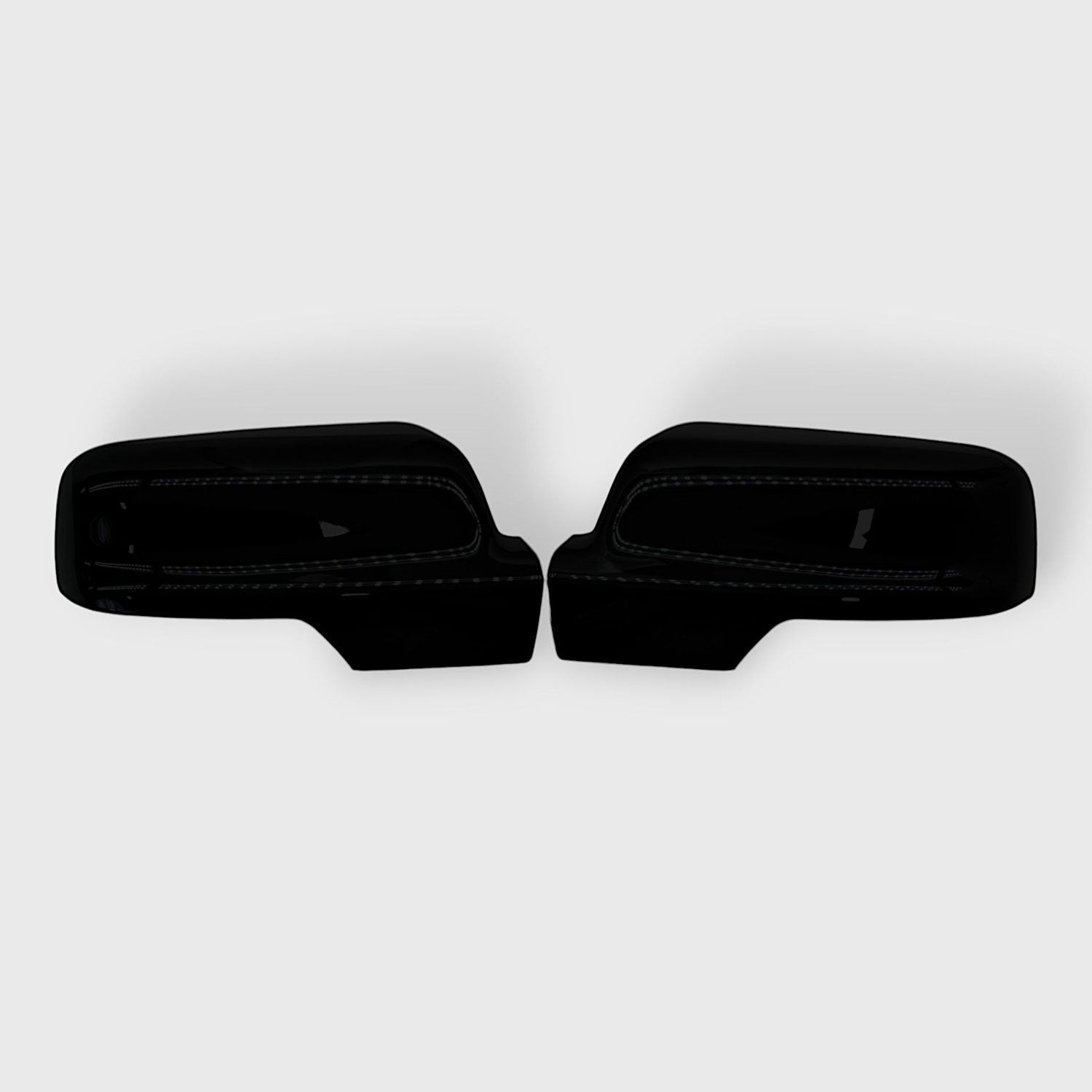 2019-2025 RAM RAM 1500 Mirror Cover Caps Gloss Black 2Pcs ABS Plastic