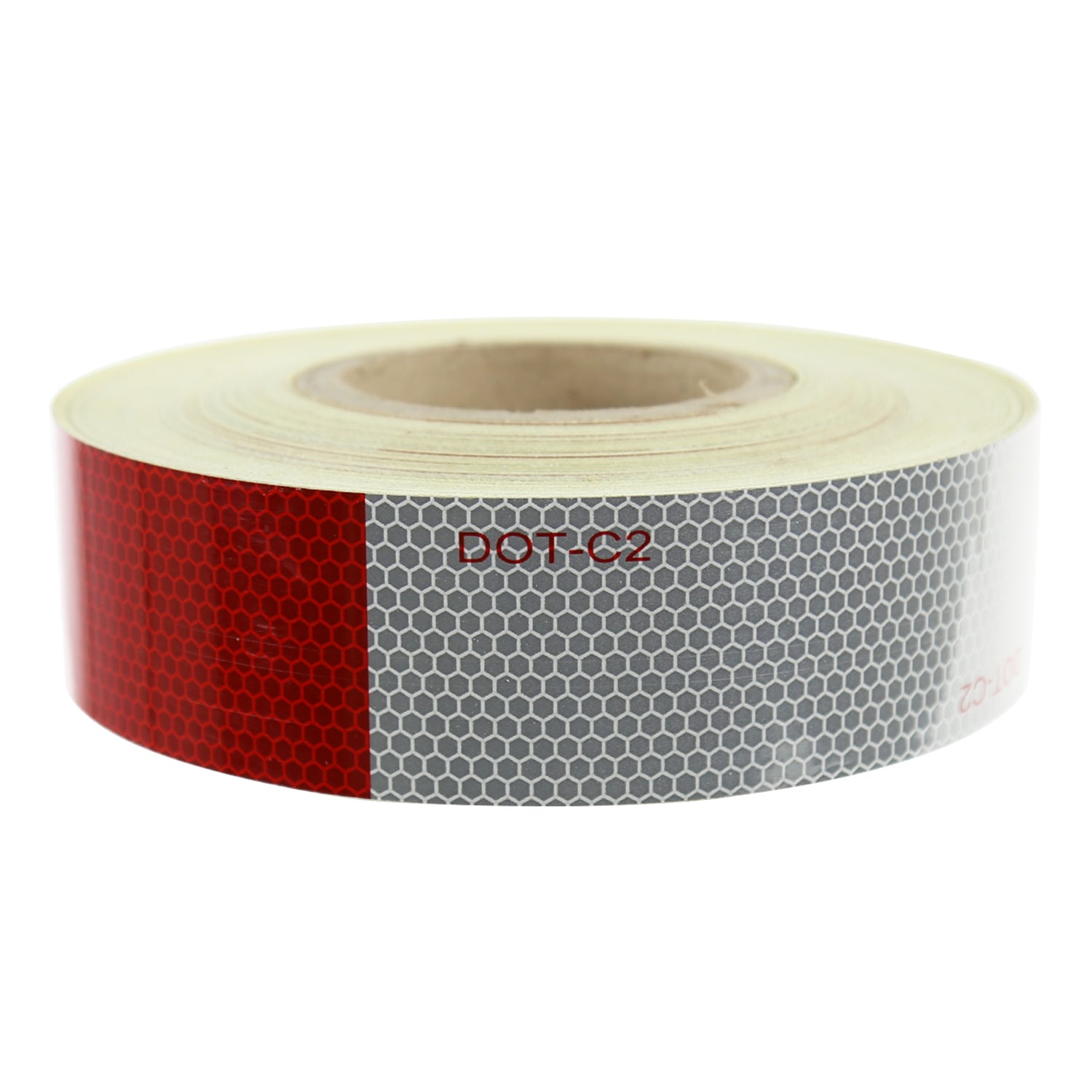 2" Wide Red/White DOT-C2 Approved Conspicuity Reflective Safety Tape 164 FT