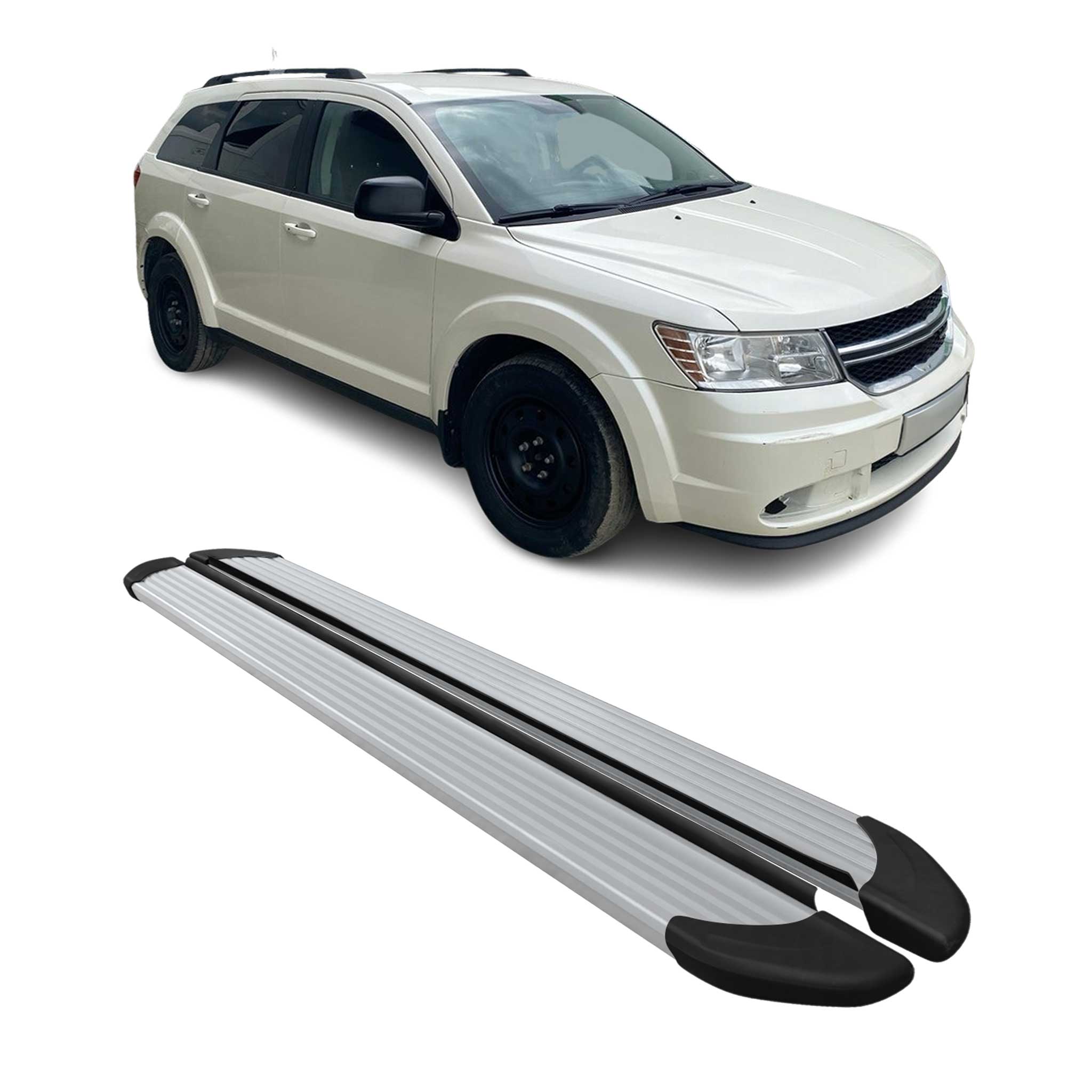 2009-2020 Dodge Journey Nerf Bar Side Step Running Boards Alu 2x