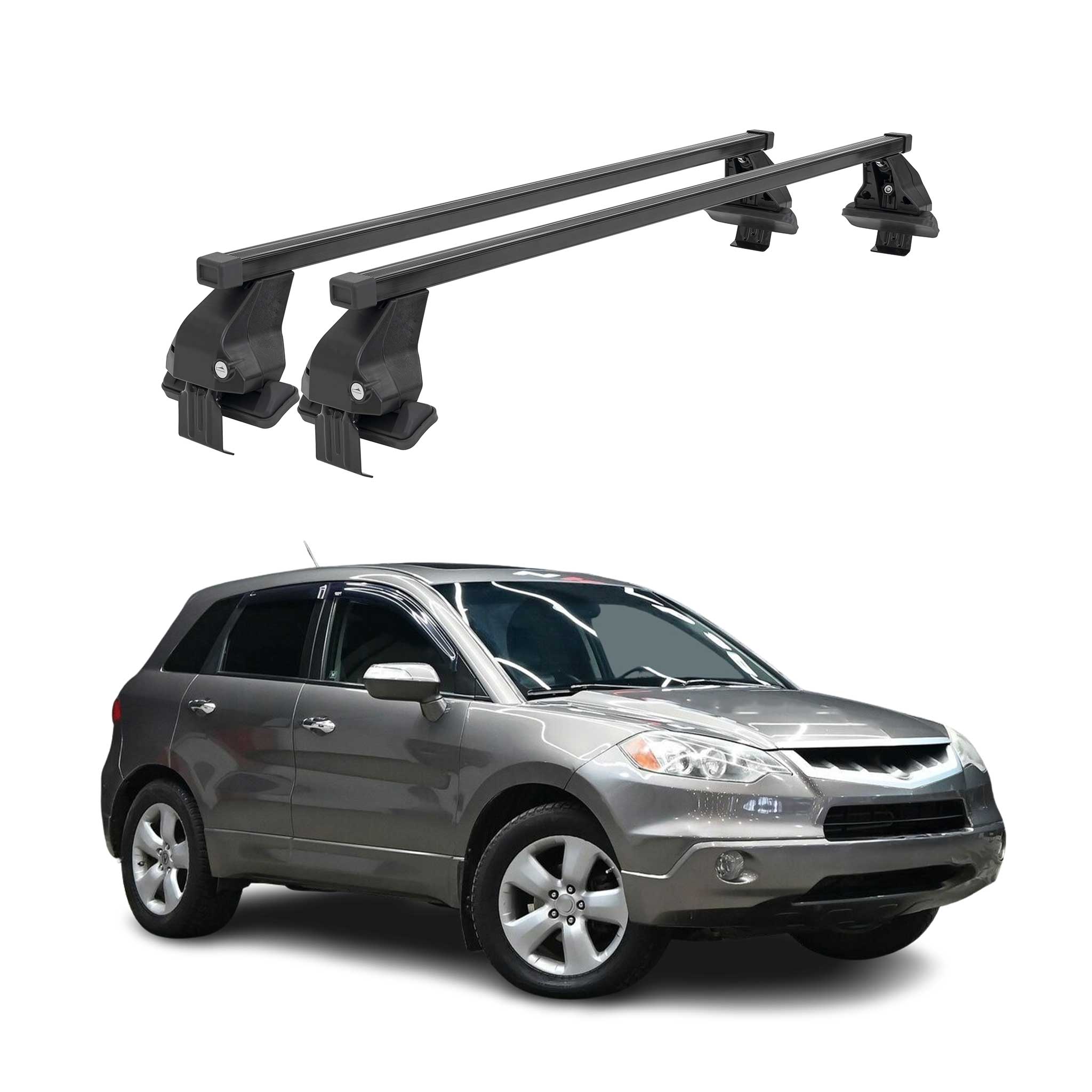 2007-2012 Acura RDX Roof Rack Cross Bars Black