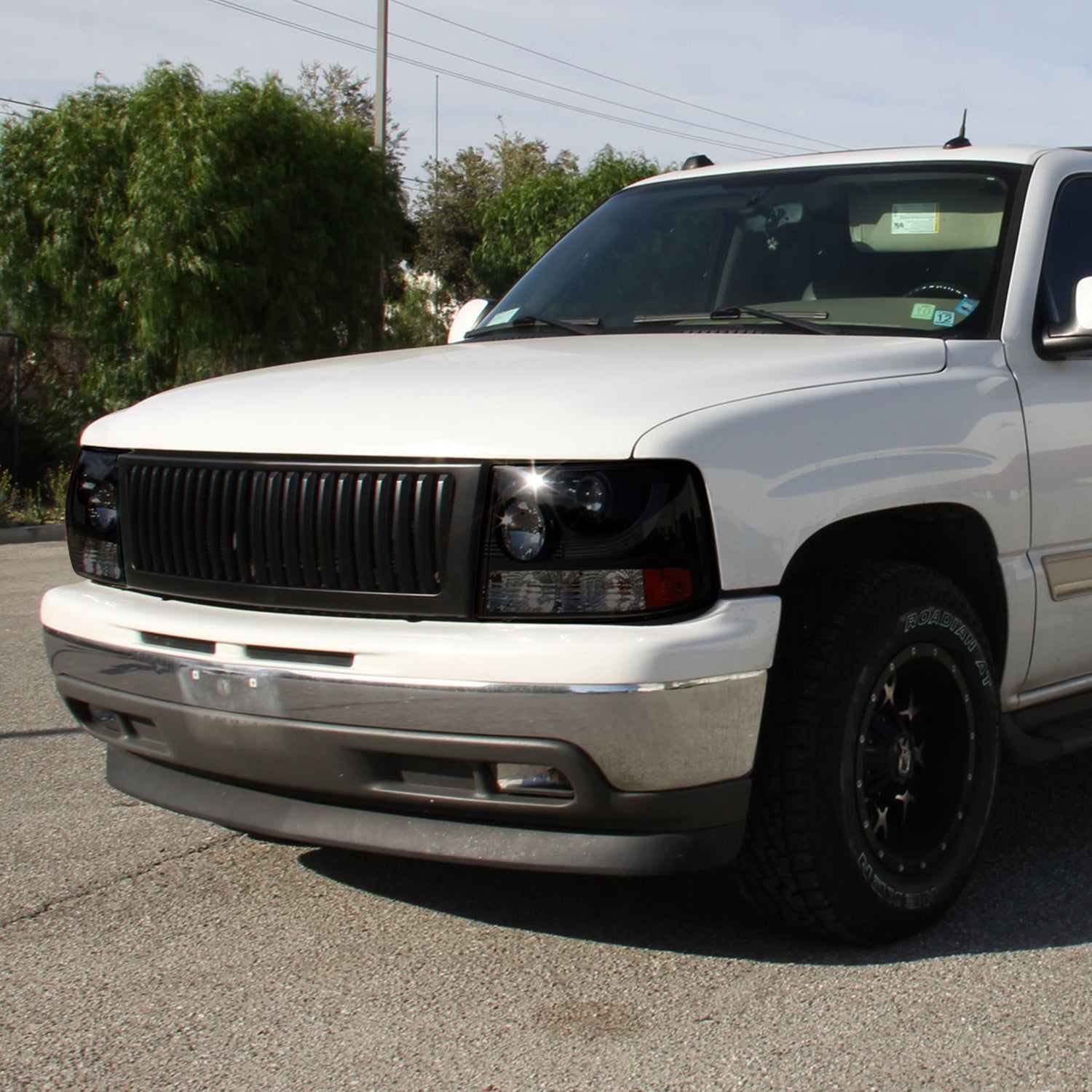 1999-2002 Chevy Silverado 1500 2500/Tahoe Suburban Headlights Bumper Smoke