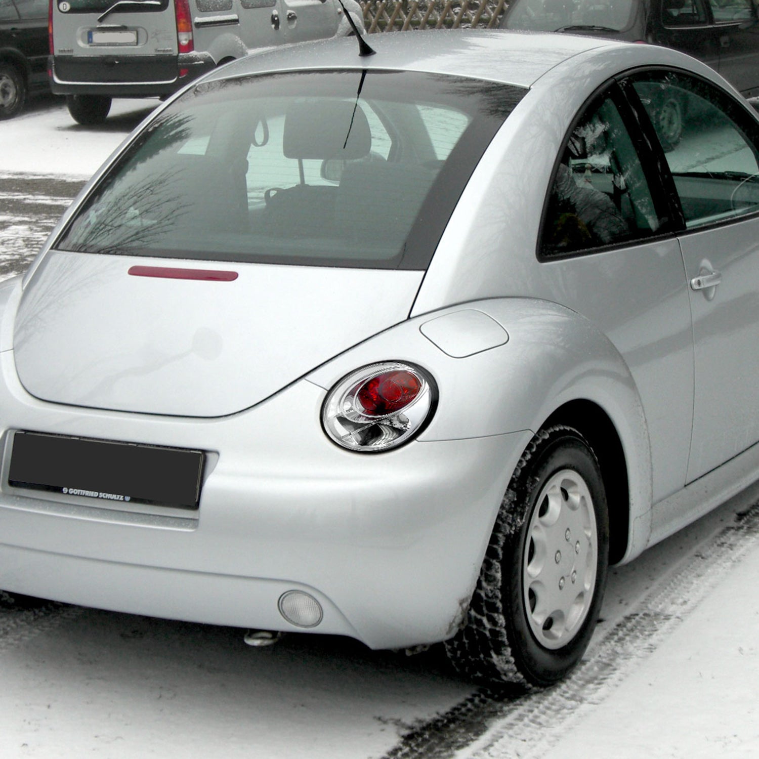 1998-2005 VW Beetle Tail Lights Chrome Housing/Clear Lens