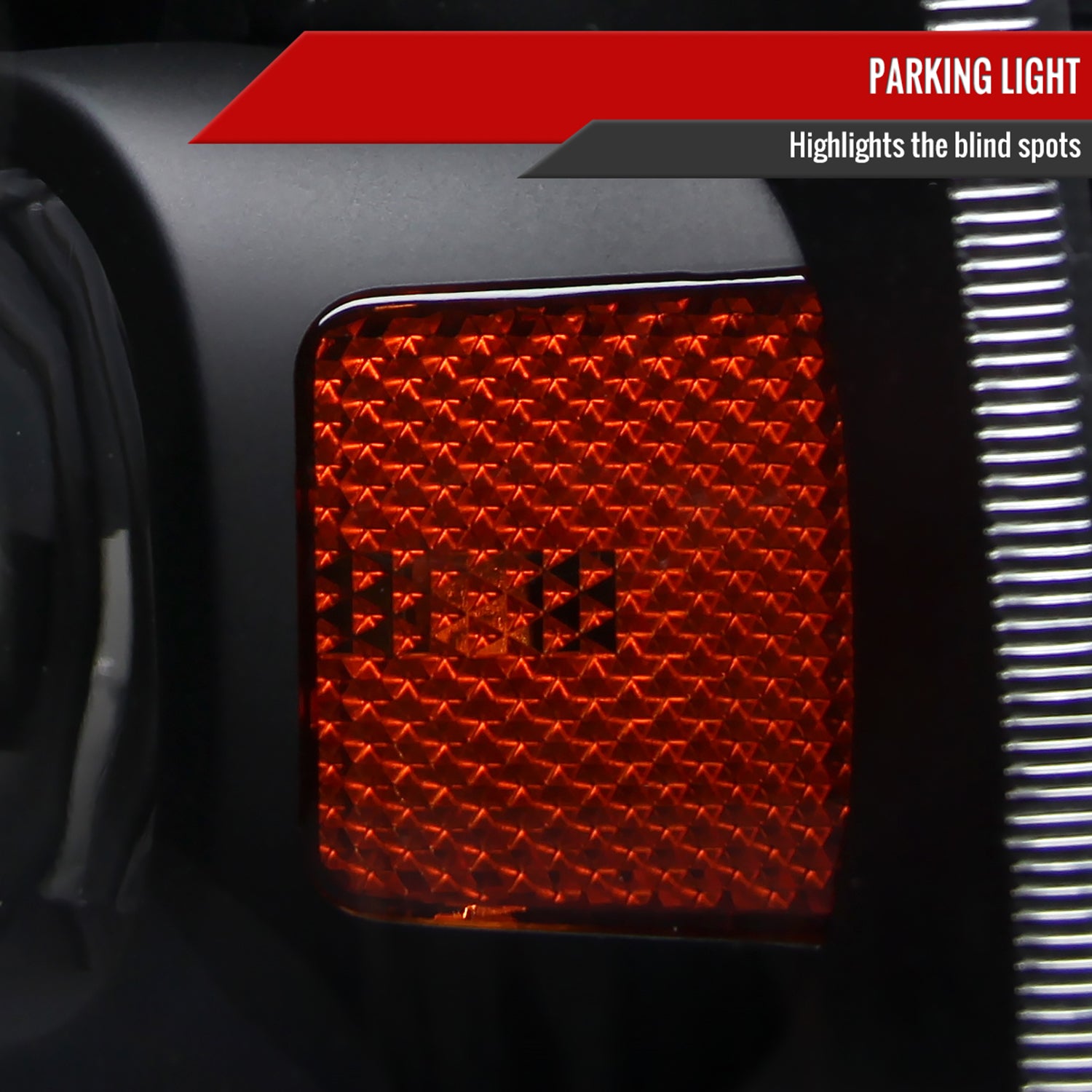 2005-2007 Ford F-250/350/450/550/Excursion Crystal Headlights LED Light Black