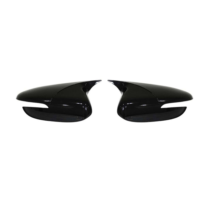 Side Mirror Cover Caps Fits Kia Forte 2014-2018 Sedan Piano Black 2 Pcs