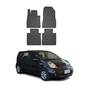 2014-2019 Nissan Versa Note Floor Mats Liners Full Set All Weather Rubber Black