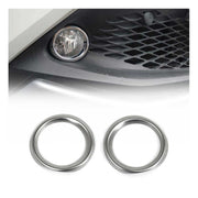 2018-2022 Toyota C-HR Fog Light Lamp Bezel Cover Stainless Steel Silver 2 Pcs