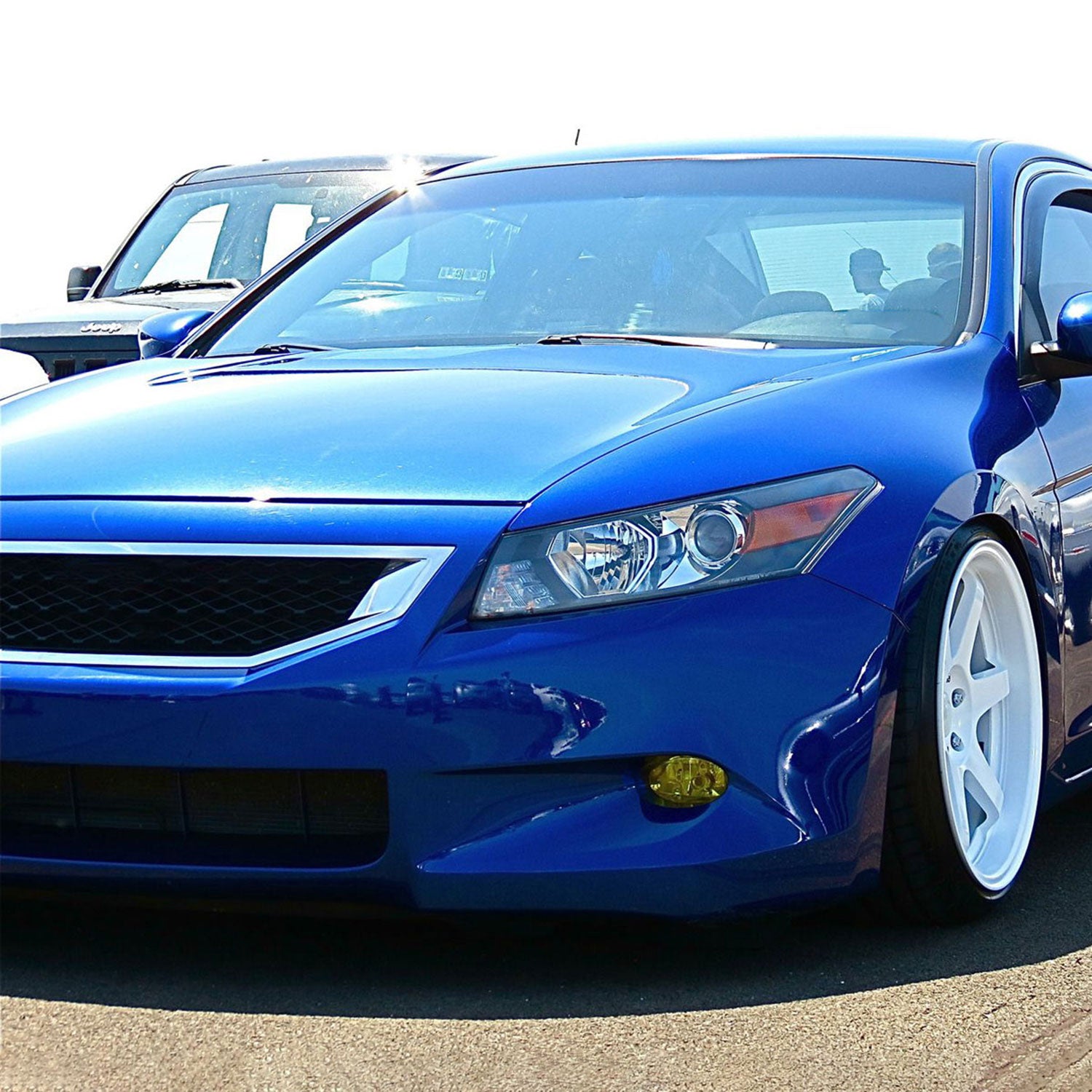 2008-2010 Honda Accord 2DR Coupe H11 Fog Lights Kit Chrome/Smoke Lens