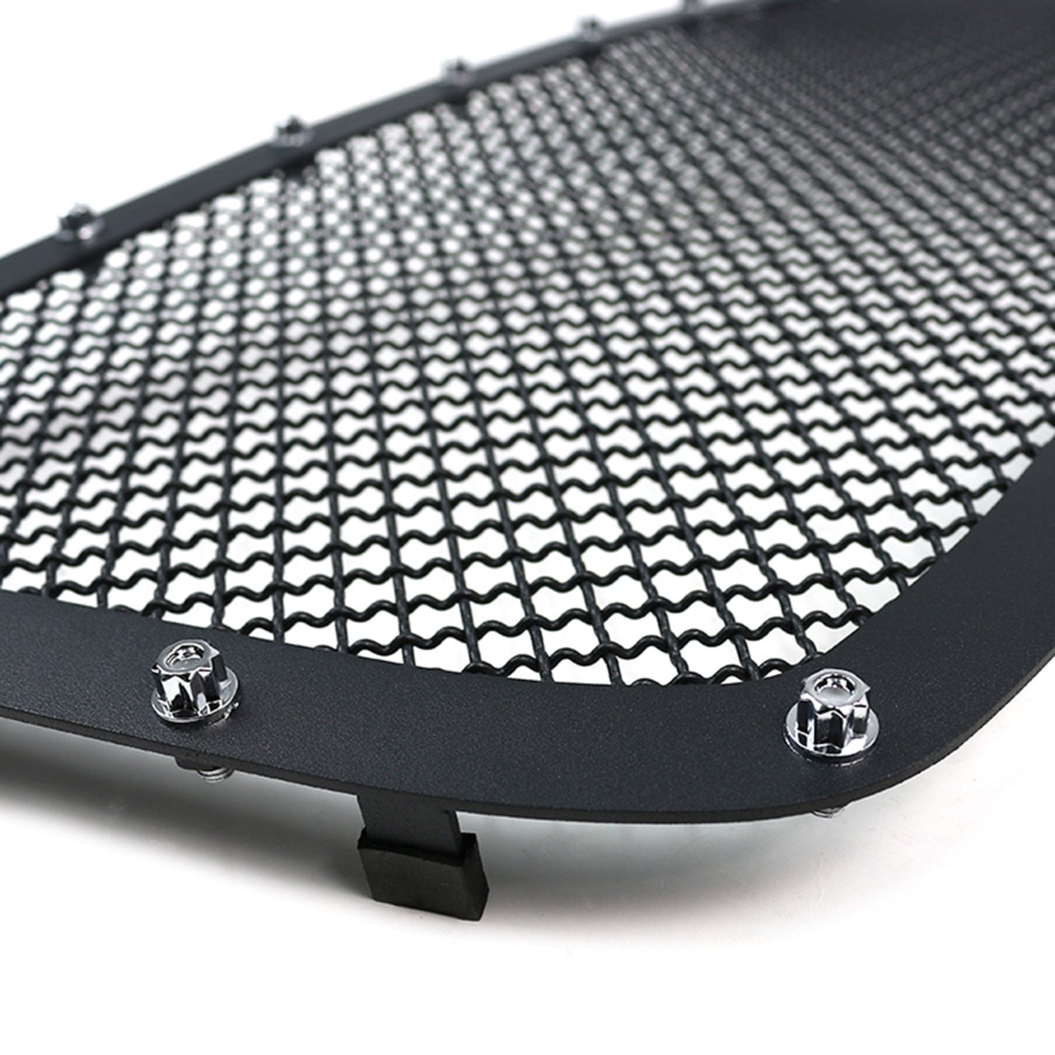 2005-2007 Chevy Silverado Rivet Style Black Stainless Steel Mesh Grille Insert