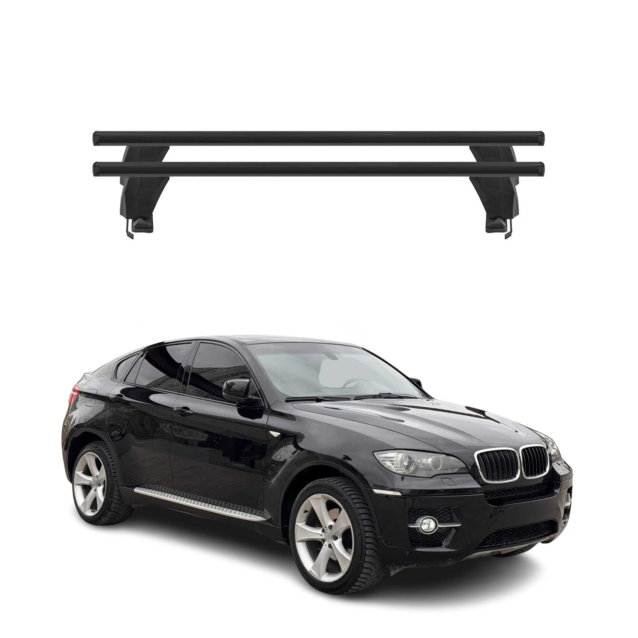 2008-2014 BMW X6 E71 & E72 Roof Rack Cross Bars Black