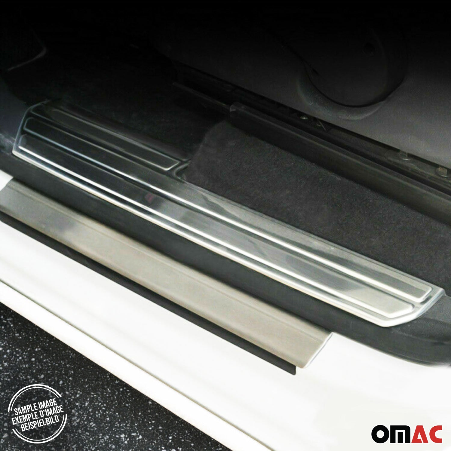 2010-2020 VW Amarok Door Sill Scuff Plate Scratch Protector Stainless Steel Brushed