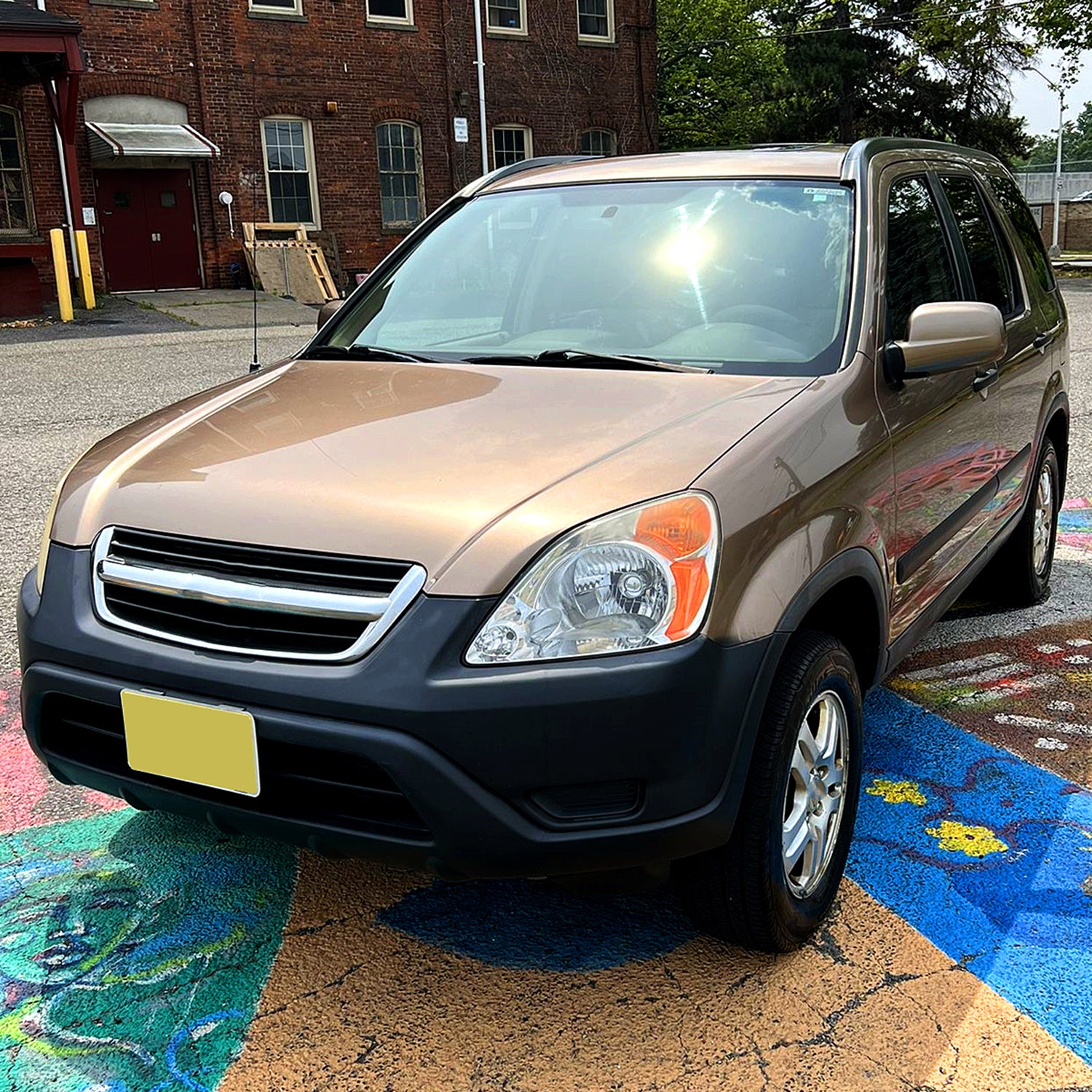 2002-2004 Honda CR-V Factory Style Headlights w/Amber Reflector Chrome/Clear