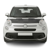 2014-2020 Fiat 500L Car Bonnet Mask Hood Bra Black Chequered 1 Pc