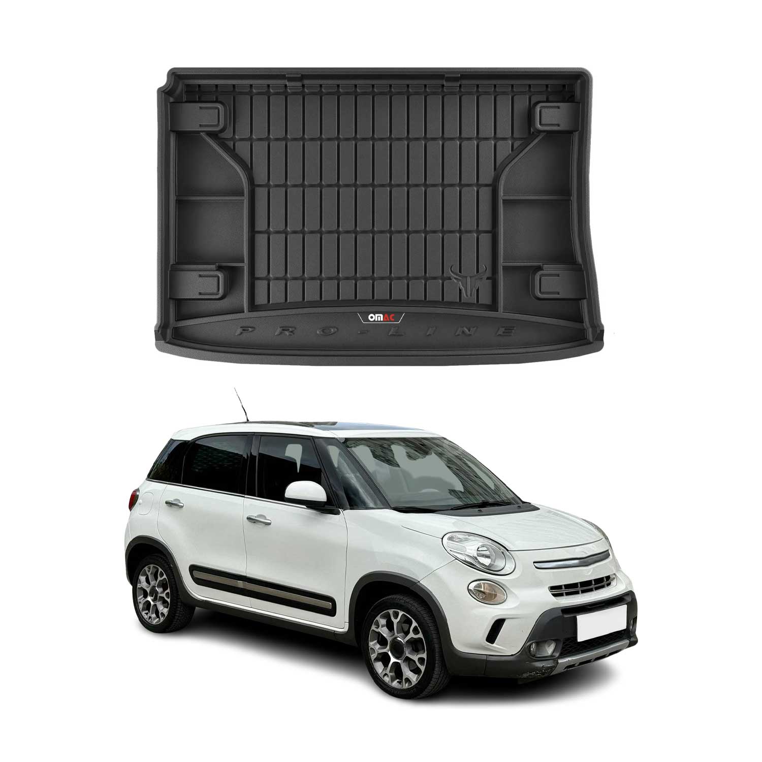 2014-2020 Fiat 500L Trekking Premium Cargo Liner Trunk Mat All Weather Heavy Duty Bottom Trunk
