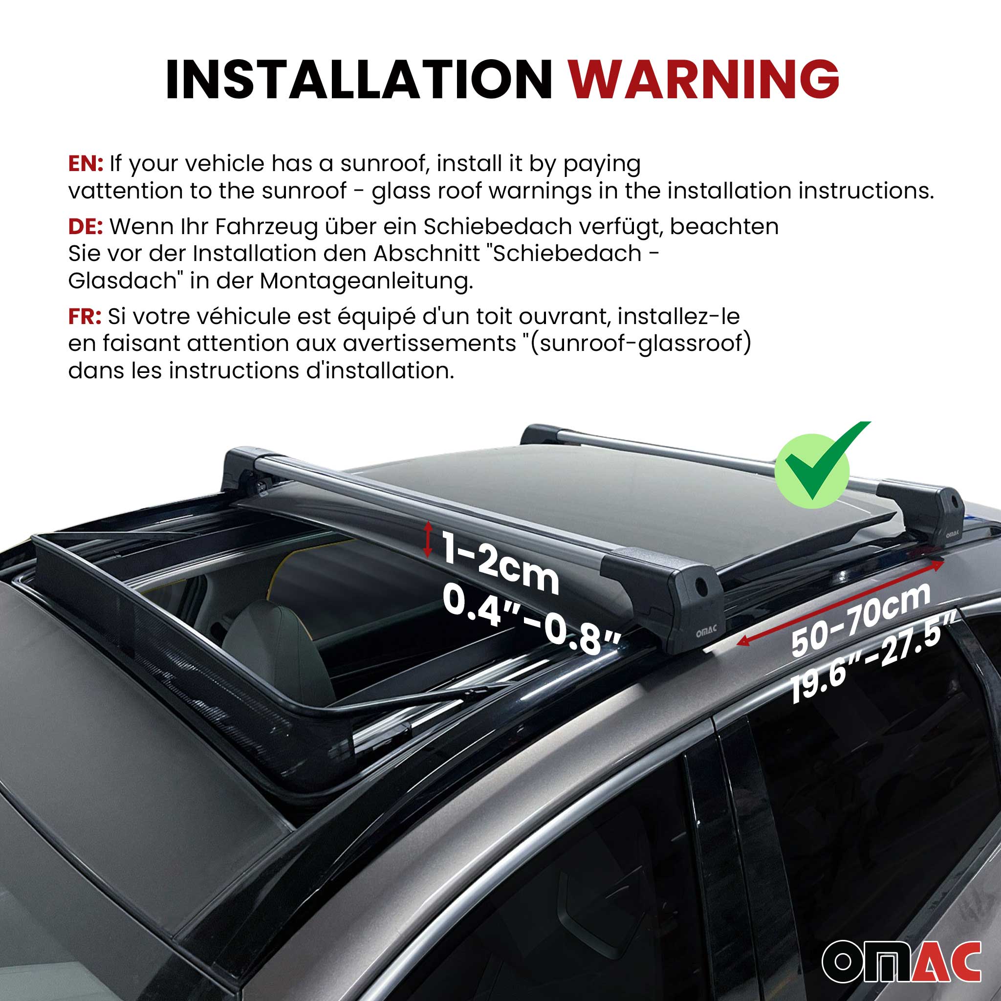 2016-2026 Volvo XC90 Roof Rack Cross Bars Black