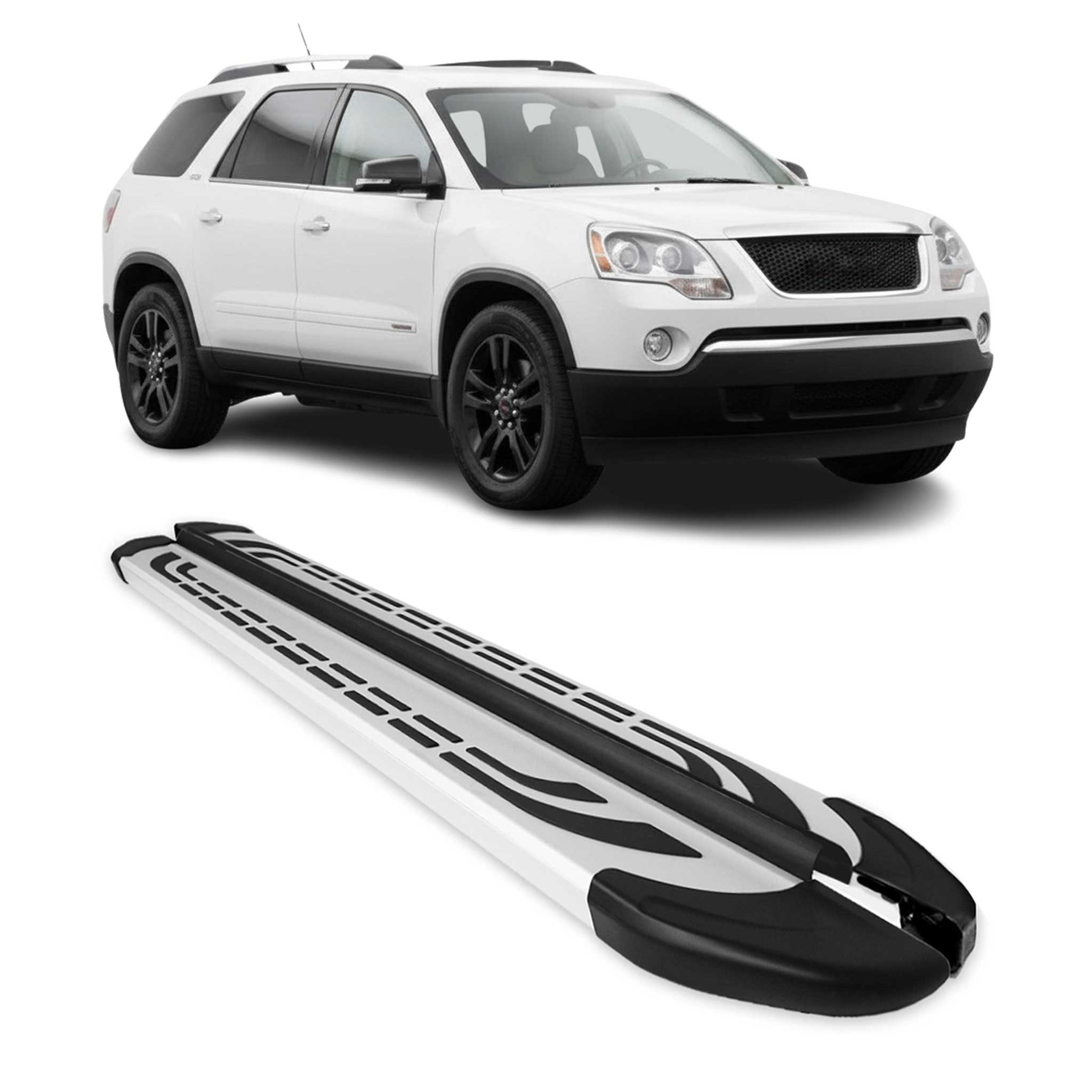 2007-2016 GMC Acadia/Saturn Outlook Nerf Bar Side Step Running Boards Alu 2Pcs